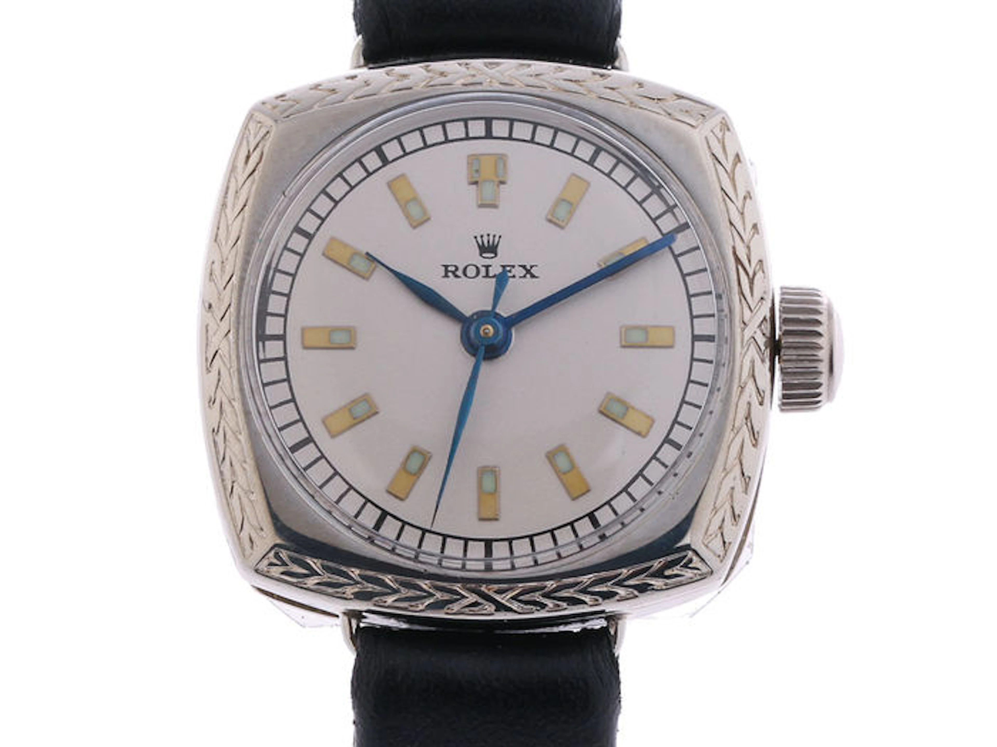Rolex Cushion Art Deco g 26x25mm - ladies' wristwatch - year 1930