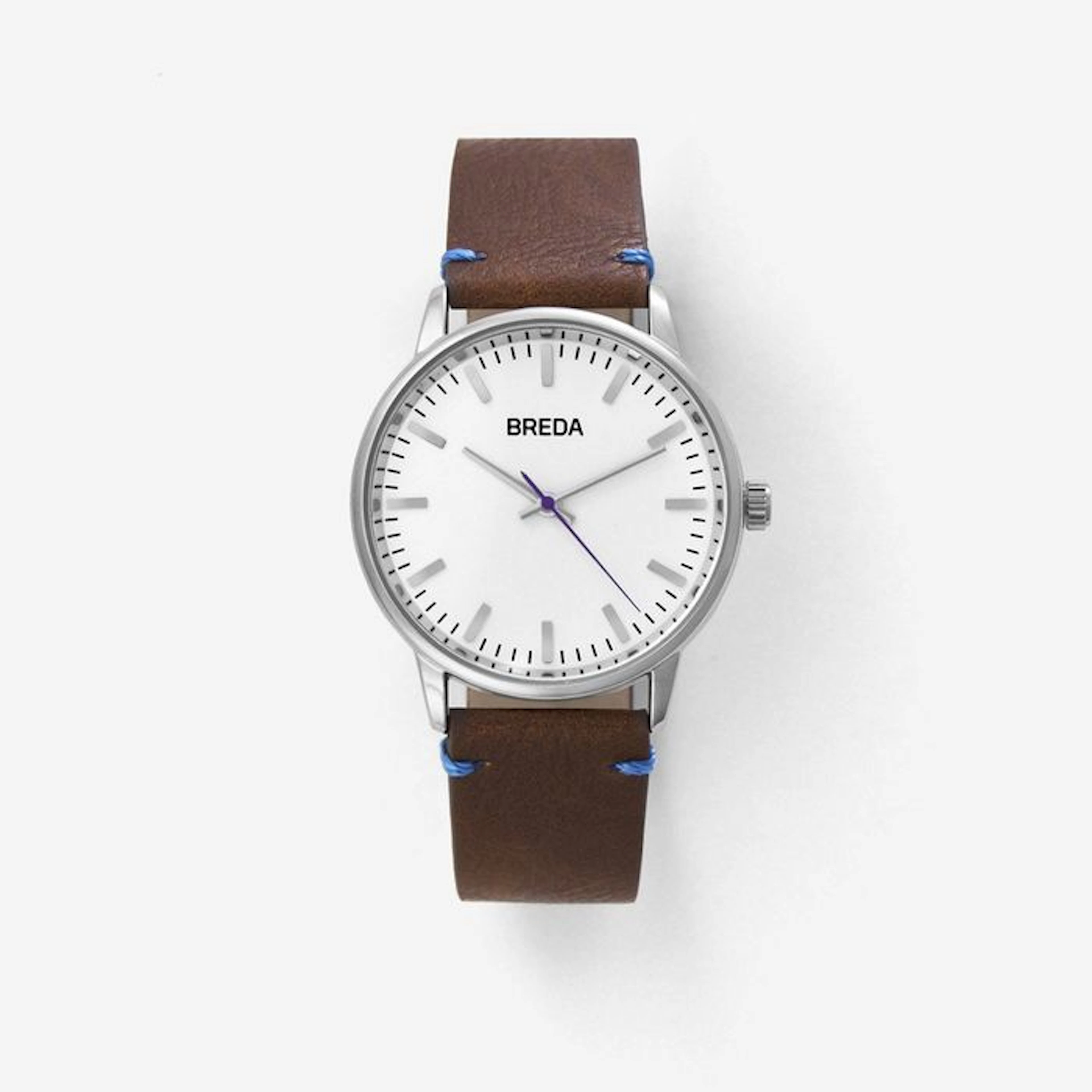 Breda ZAPF model 1697F - Silver/Brown - Gents Quartz Dress Wrist Watch c.2015