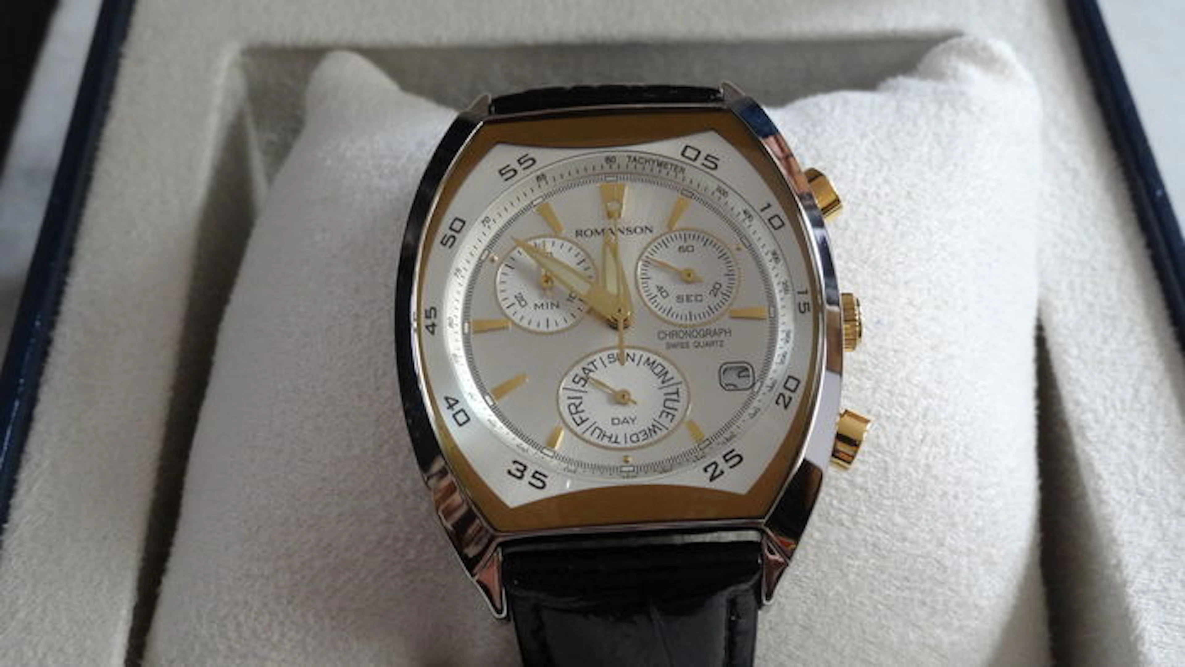 Romanson classic tonneau model / chronograph model