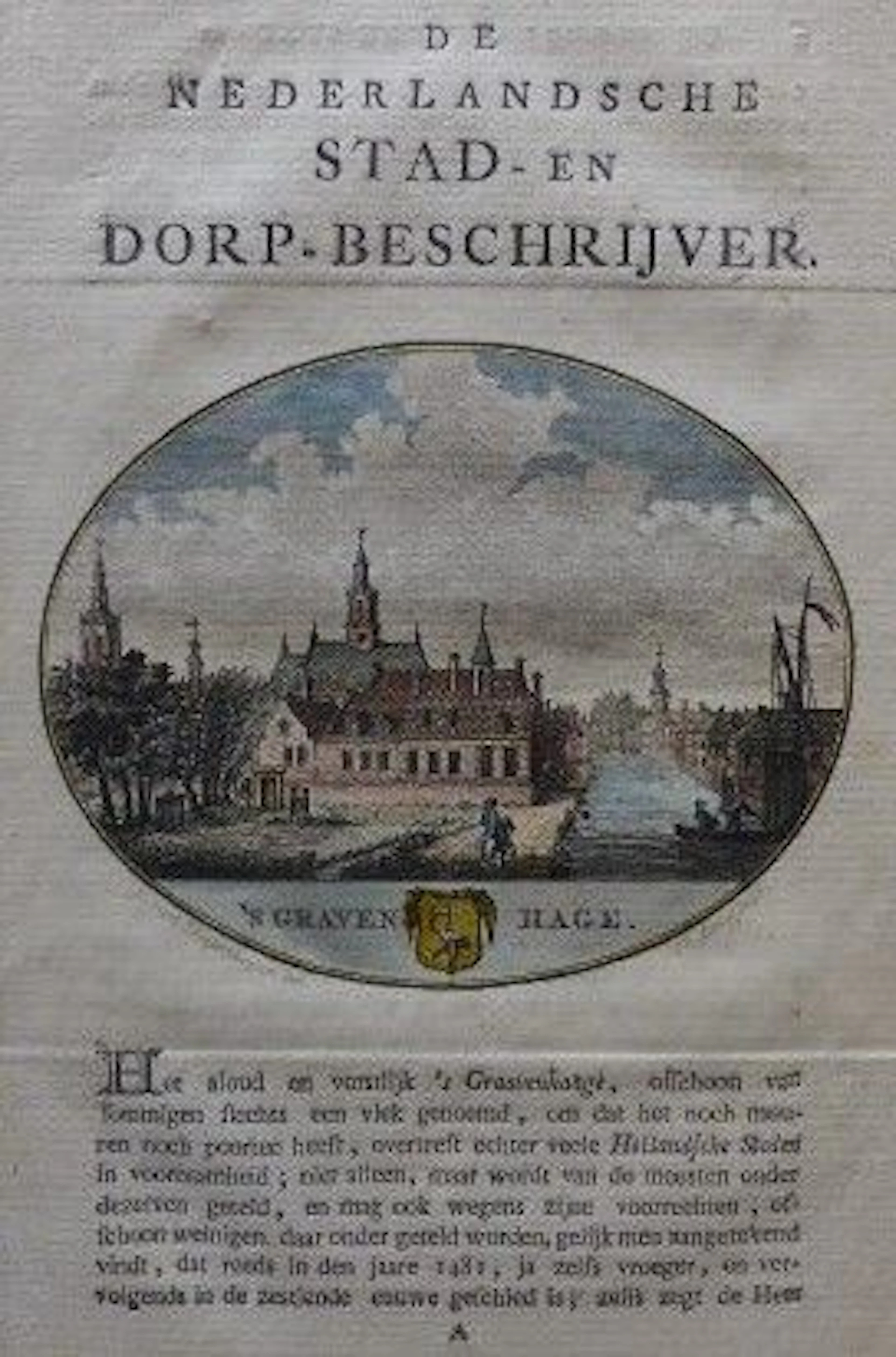 Den Haag, Scheveningen; van Ollefen en Bakker - 3 copper engravings - 1793