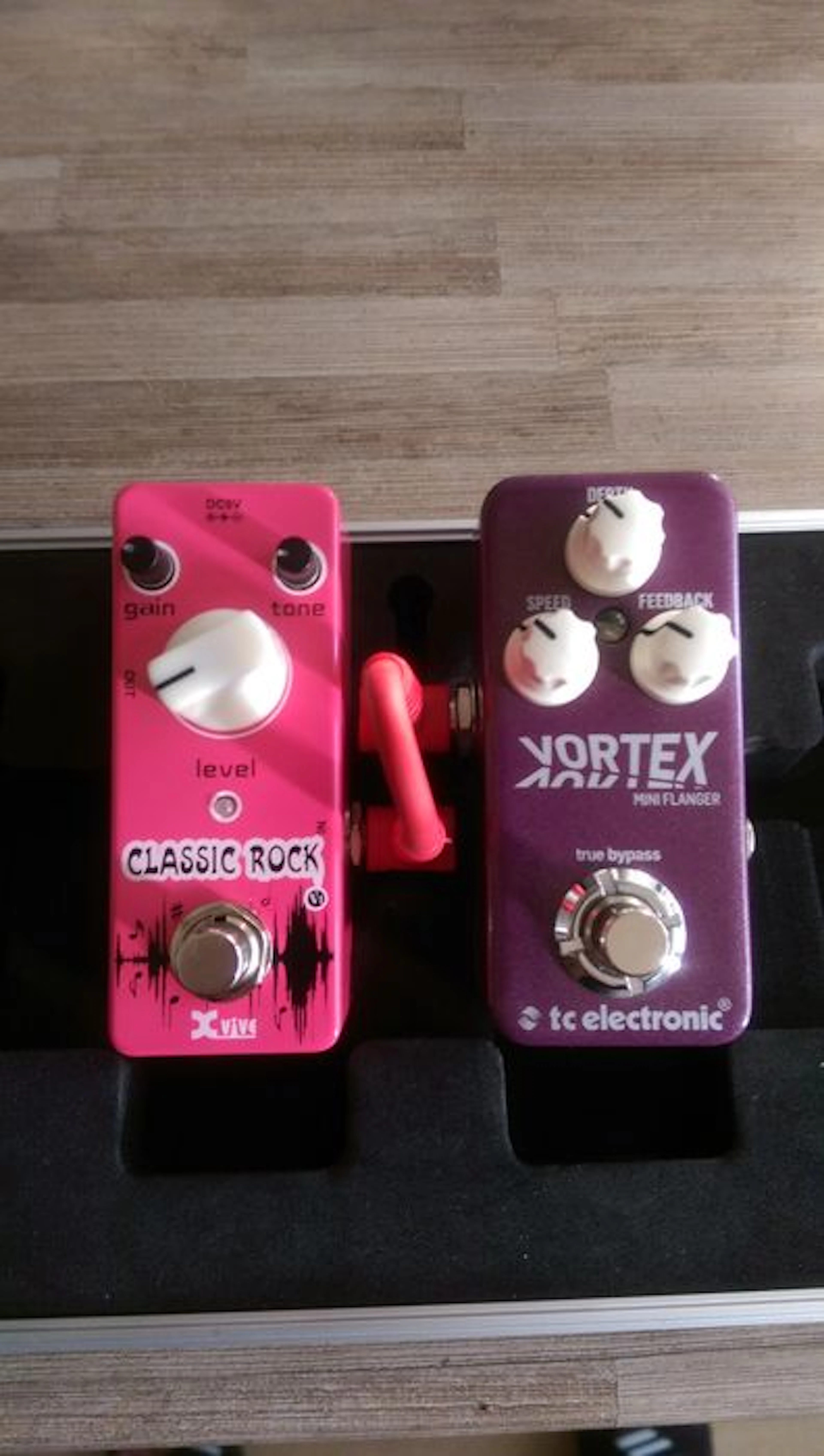 Xvive Mini Pedal Classic Rock & TC Electronic Vortex Mini Flanger Guitar Effect Pedals
