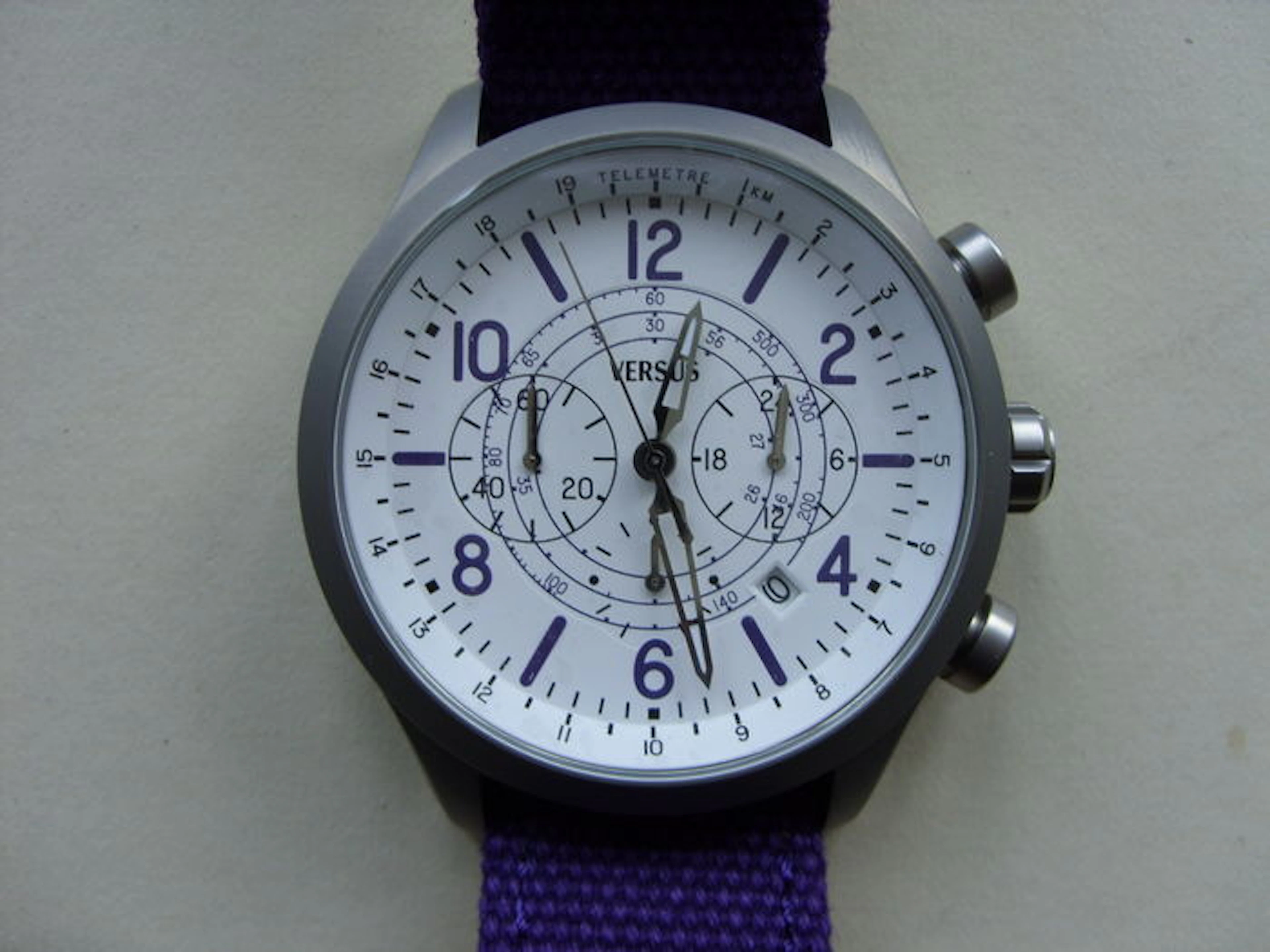 Versace Versus Chronograph present day unworn ladies watch.