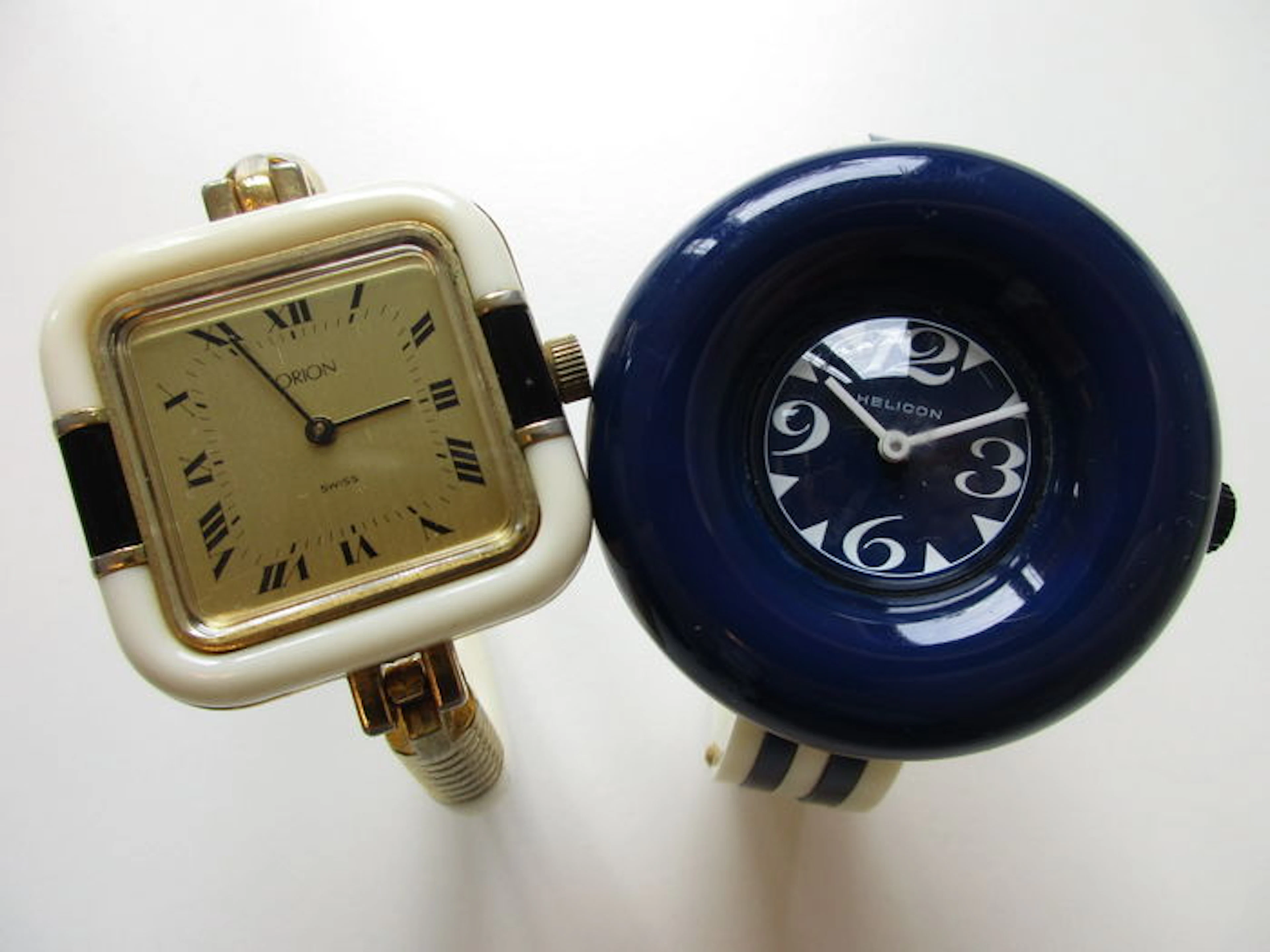 Set of 2 Helicon and Orion - Unisex wristwatches - 1970s