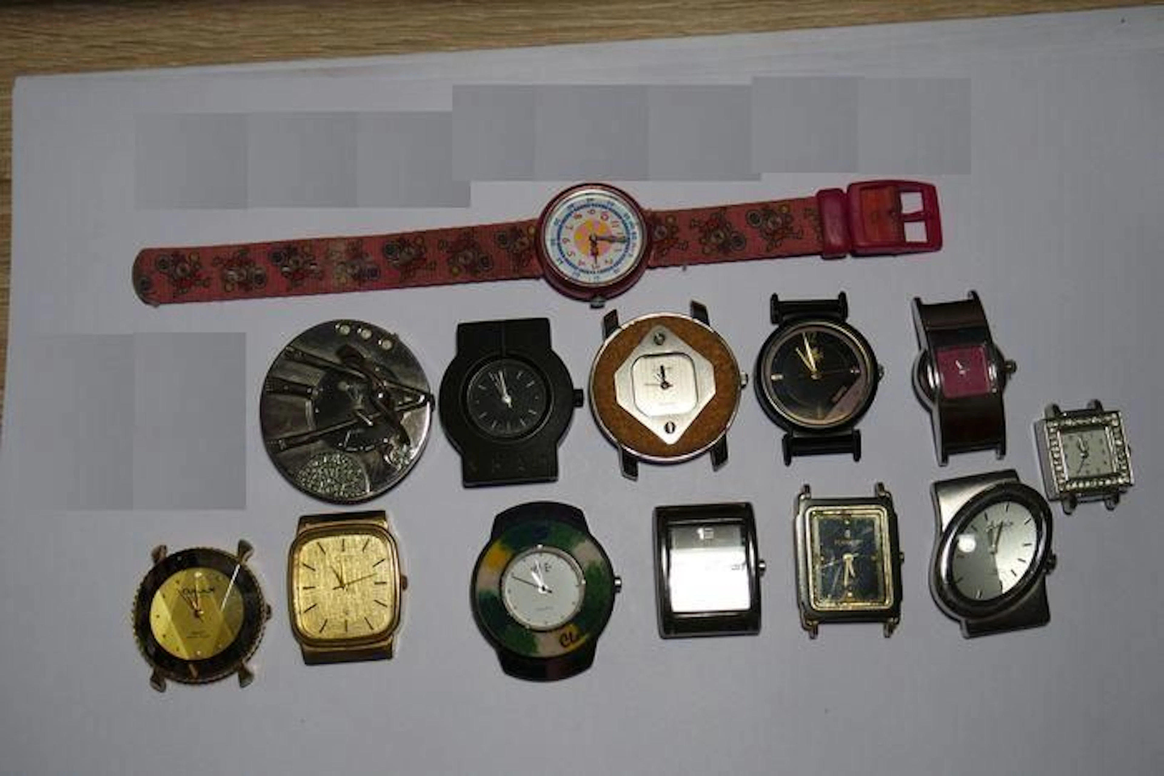 RE-Watch+Citizen+Q-Max+Ragazzi+M.E.+ TCM+Senzoe+Flik Flak+Playboy+Image+Exellance / 13 x women's wristwatches – 1970-2005