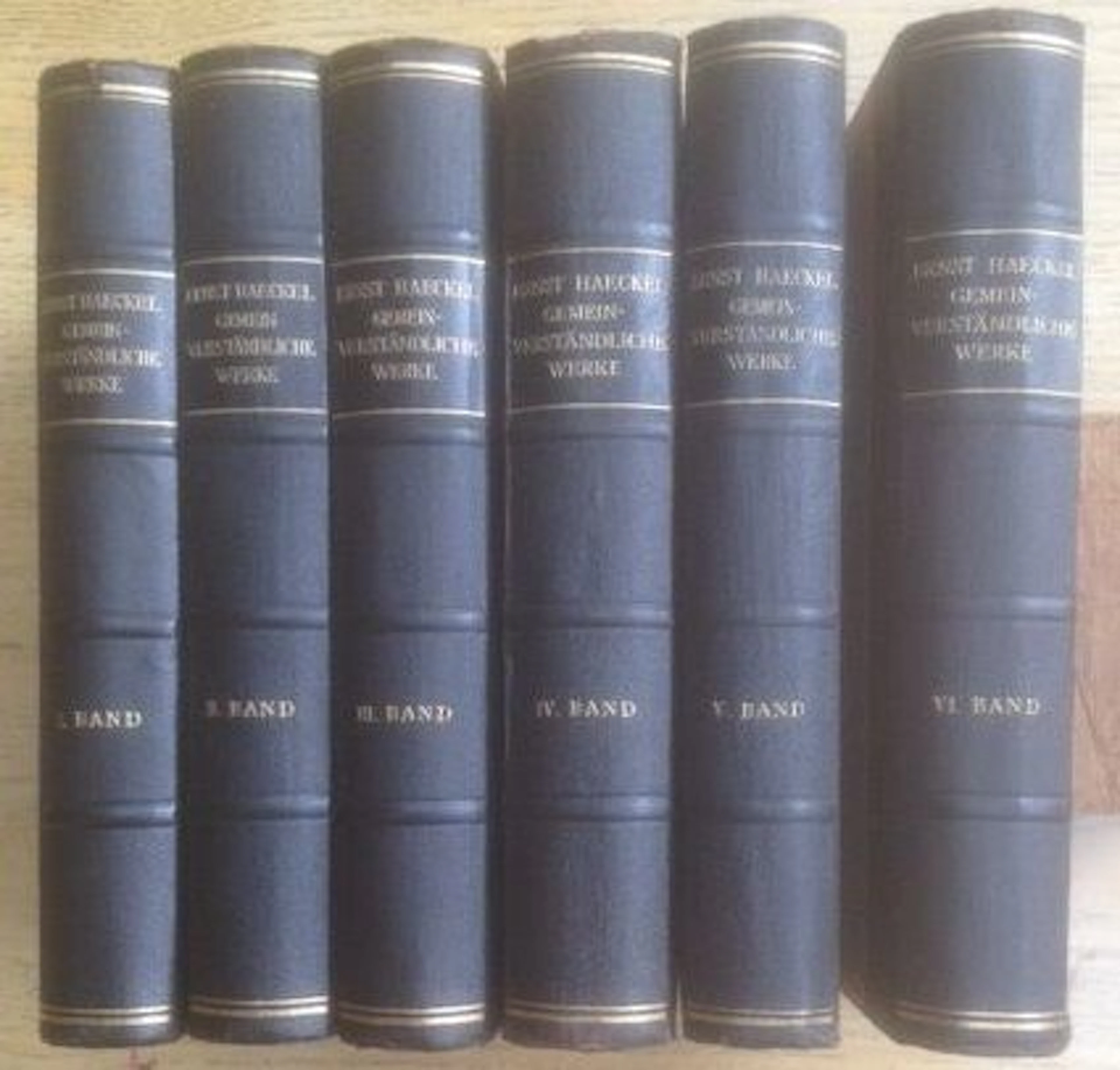 Ernst Haeckel - Gemeinverständliche Werke - 6 volumes - 1924