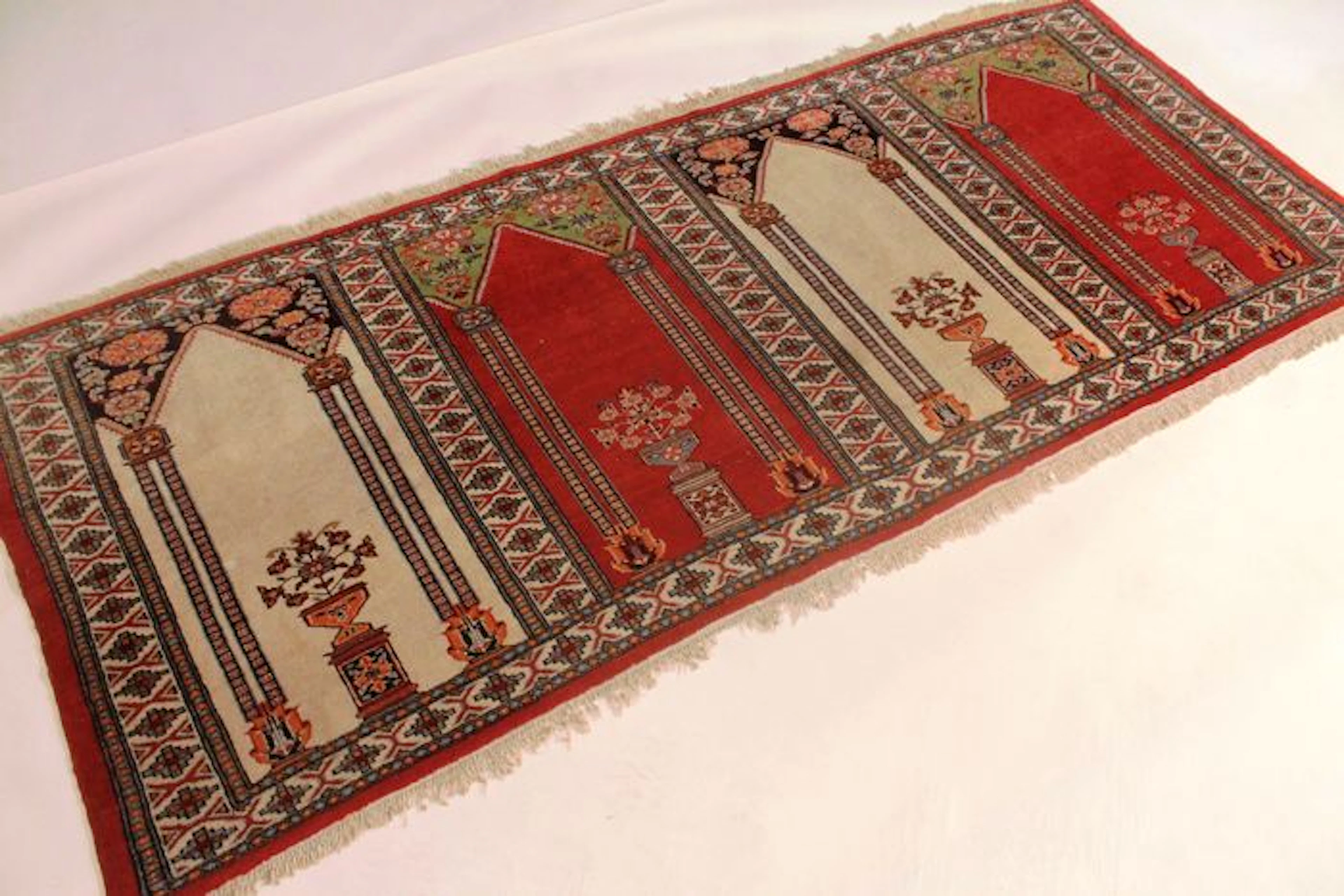 Orientteppich Buchara Jomut um 1990 Muster Made in Pakistan 95X220cm