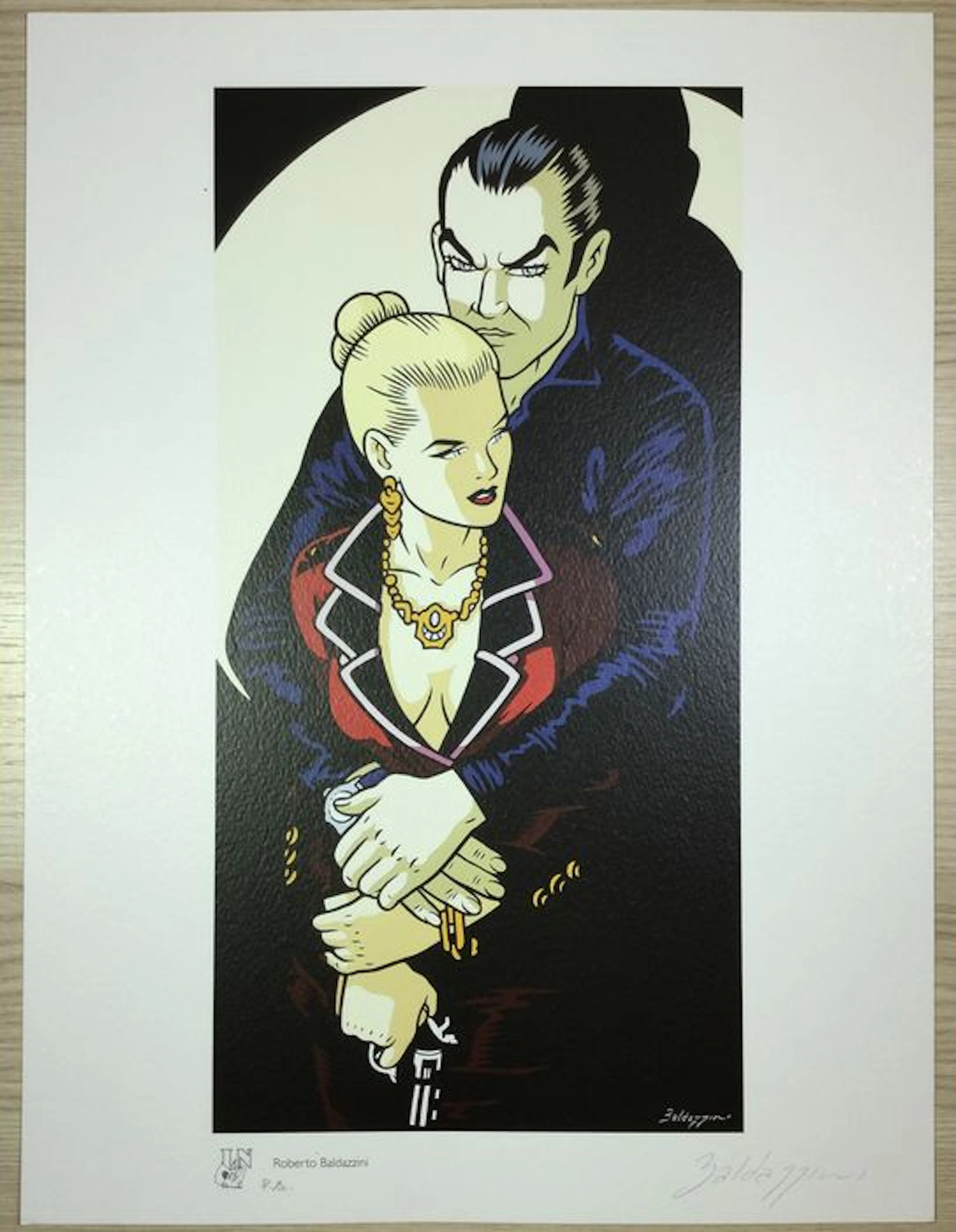 Baldazzini, Roberto - Lithograph - Diabolik ed Eva Kant - (2012)