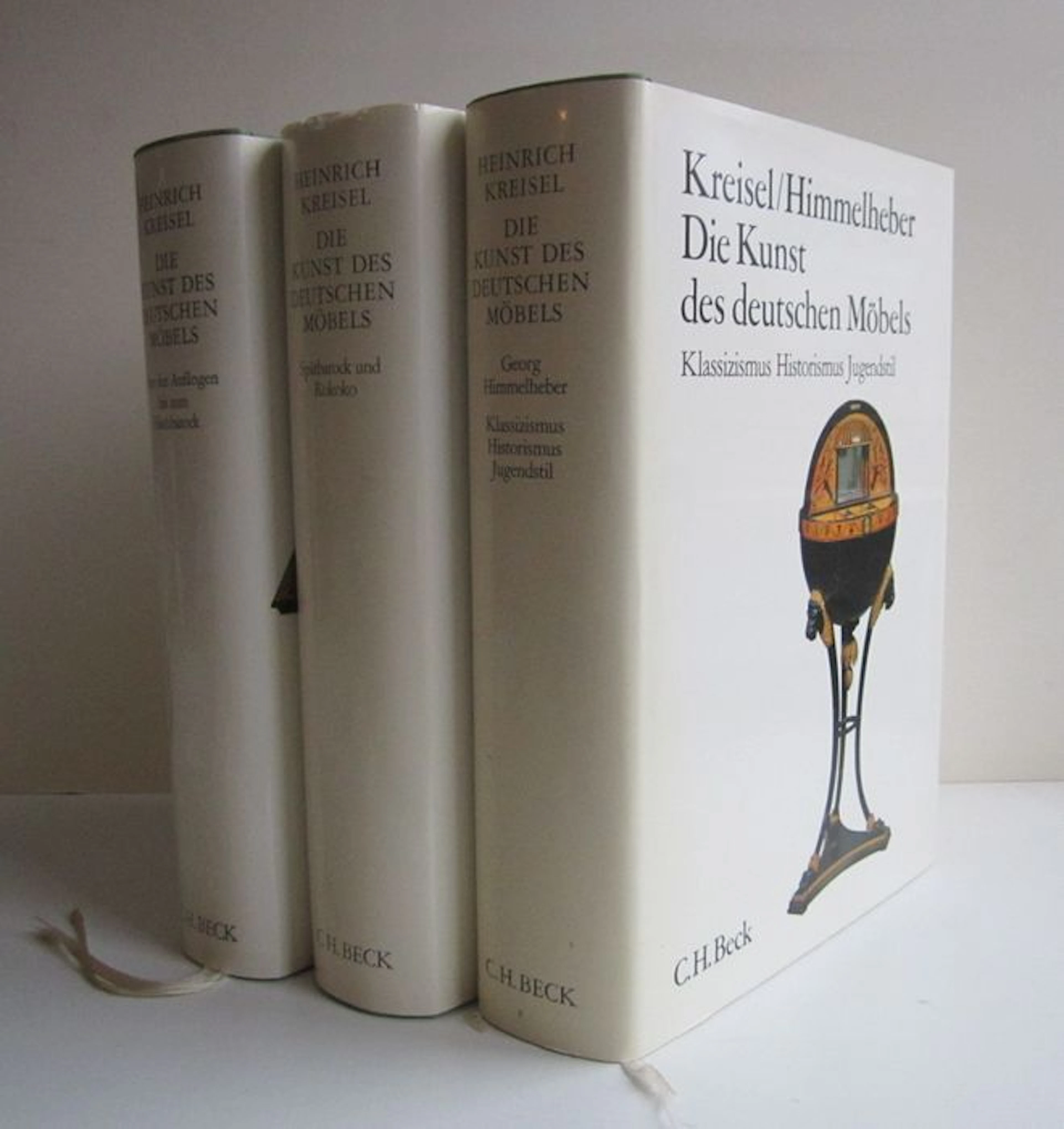 Furniture; Heinrich Kreisel & Georg Himmelheber - Die kunst des deutschen Möbels - 3 volumes - 1968 / 1973