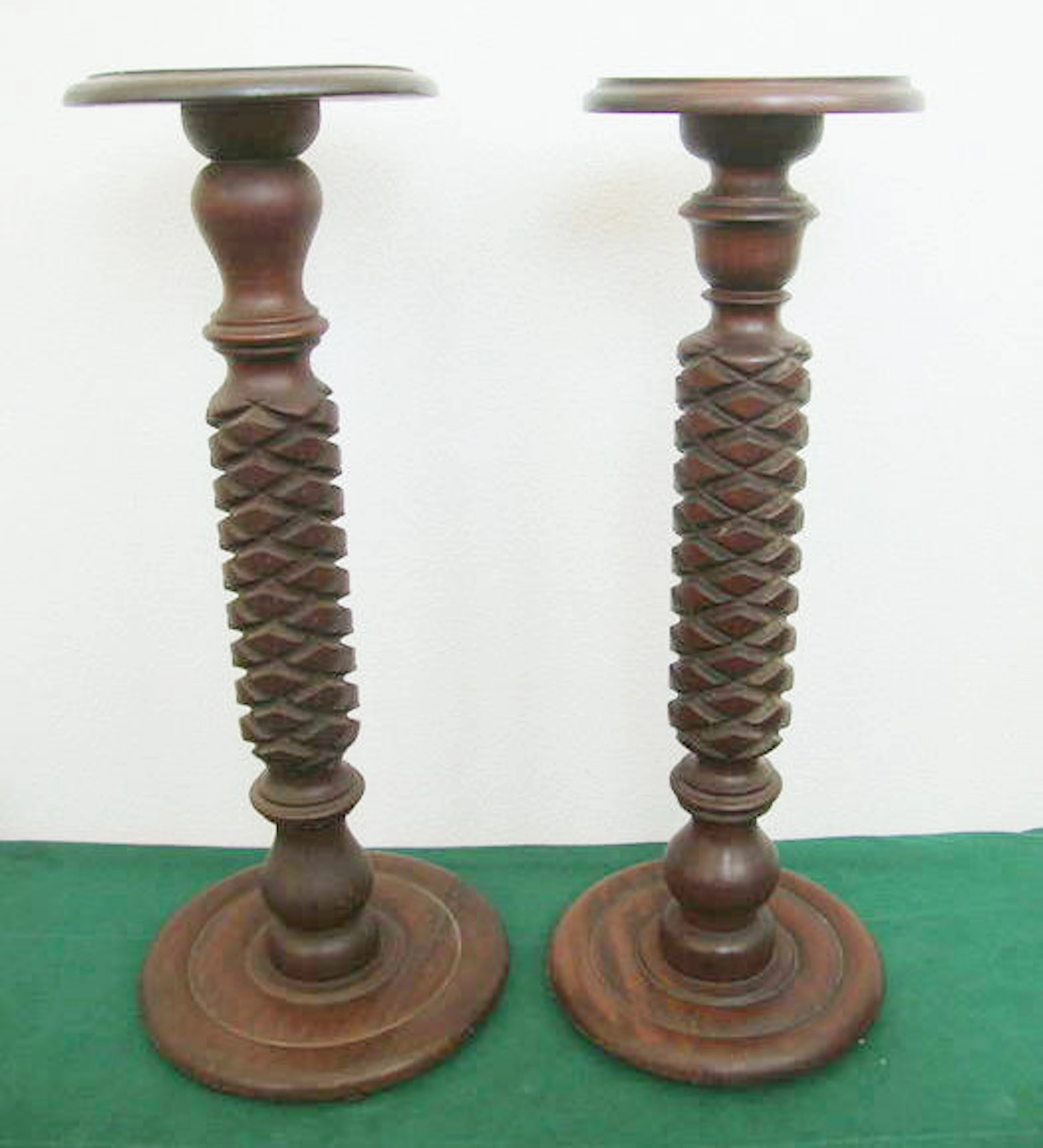 Pair of wooden Columns - ca. 1920/30