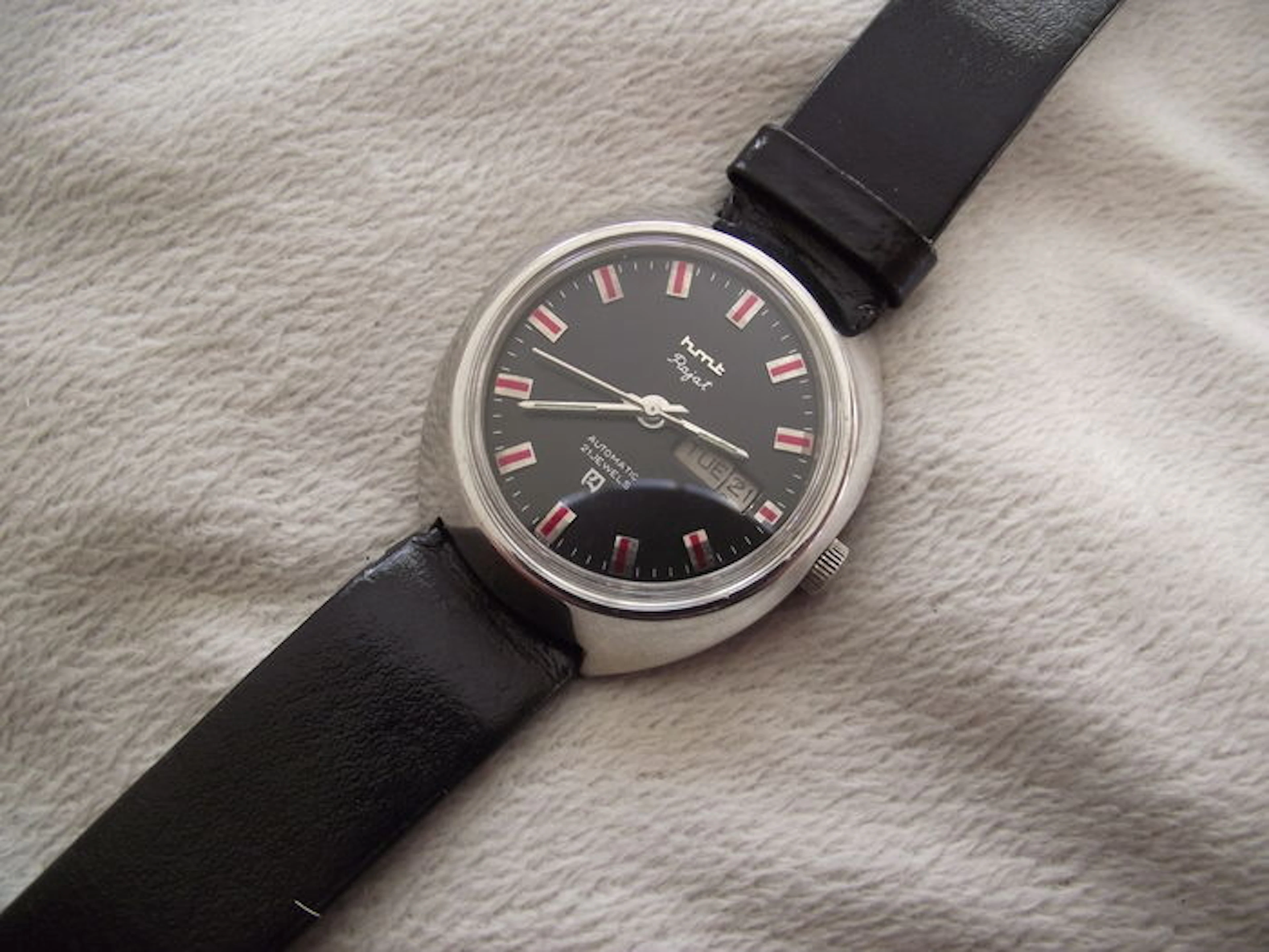 HMT Rajat Automatic Day-Date 21-Jewels Men's Wrist Watch c.1980s’