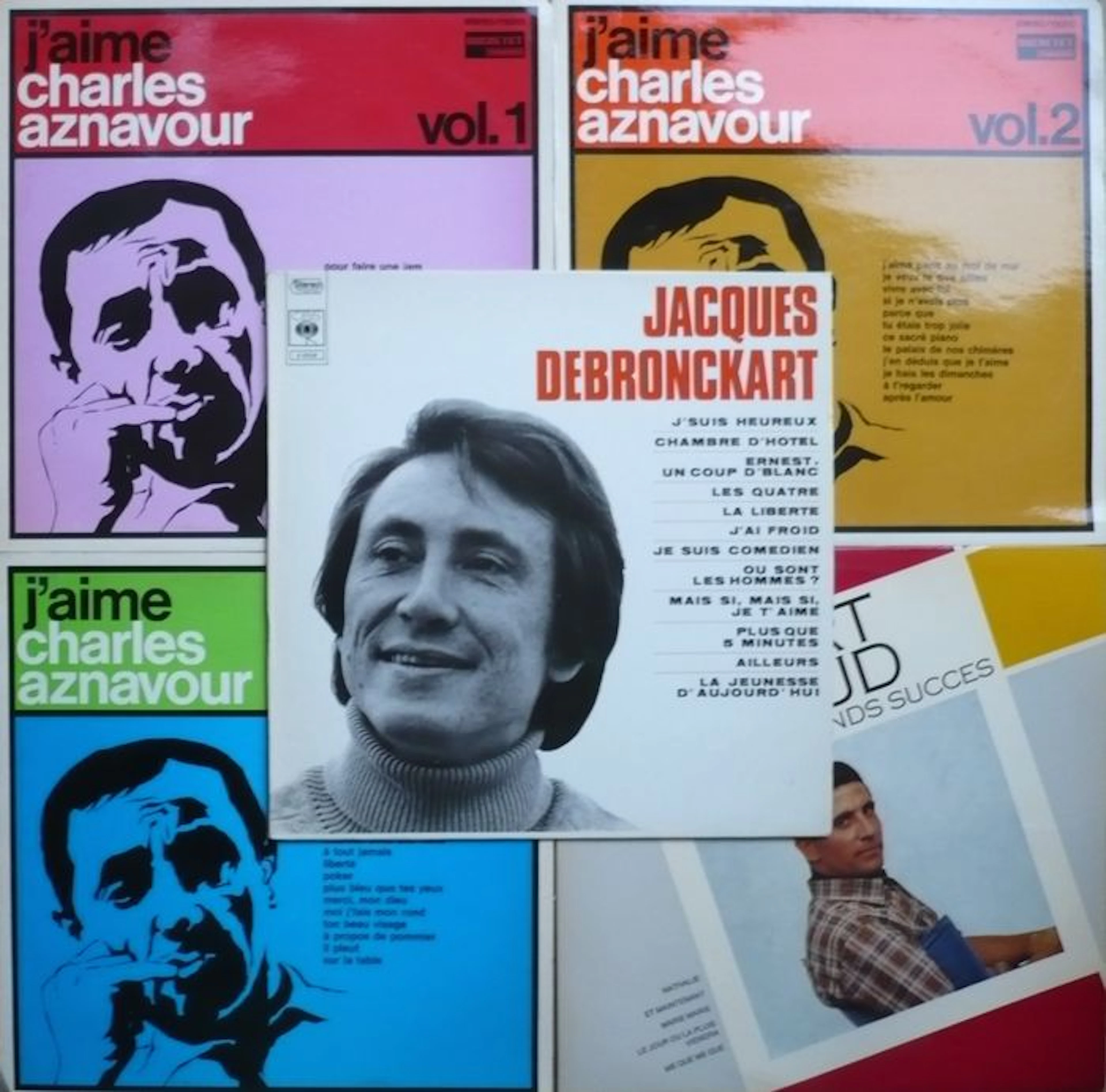French Chansonniers - Lot of 25 albums (various labels 1960-1984) - mostly French press
