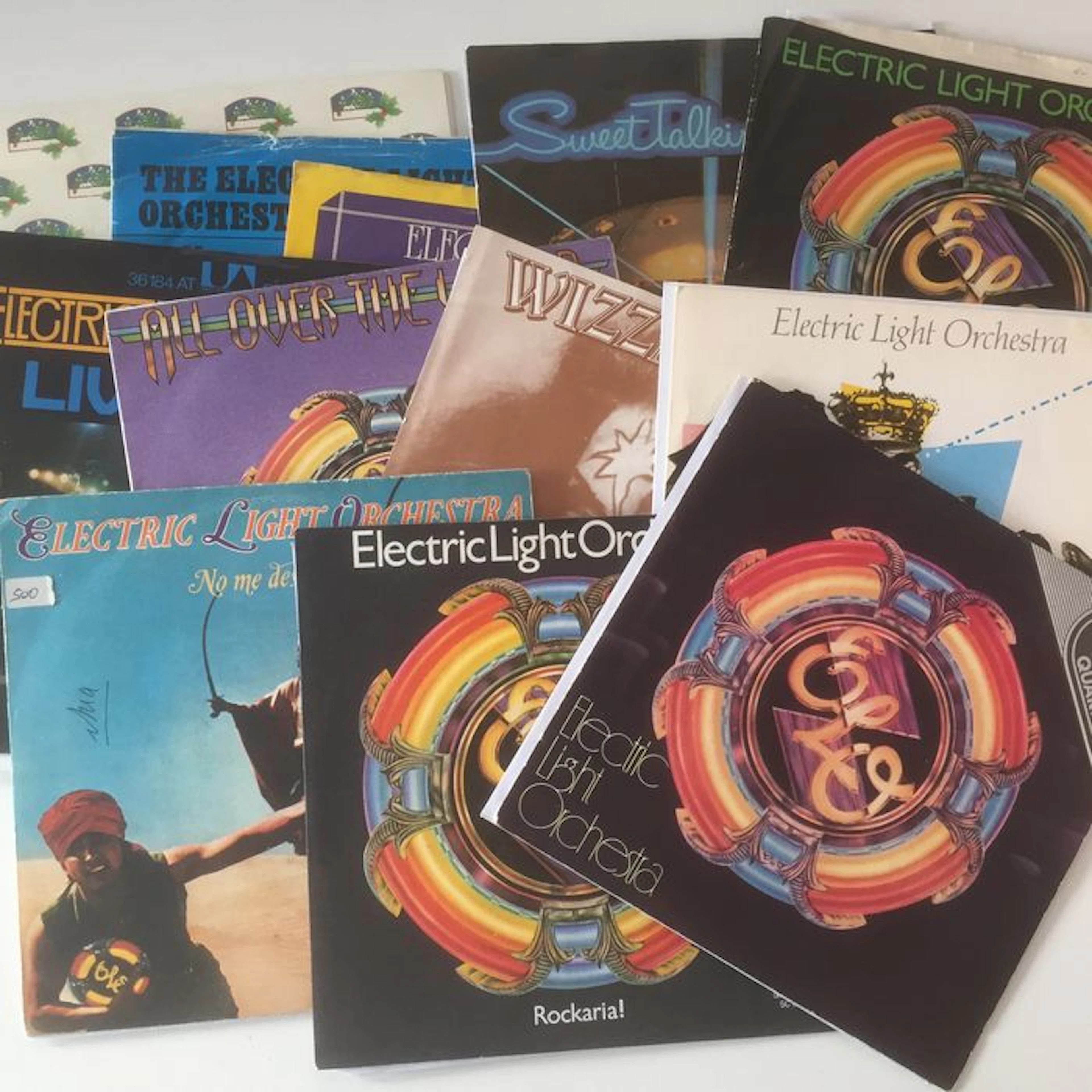 Electric Light Orchestra, wonderful collection of 12 (picture sleeve) seven inch singles
