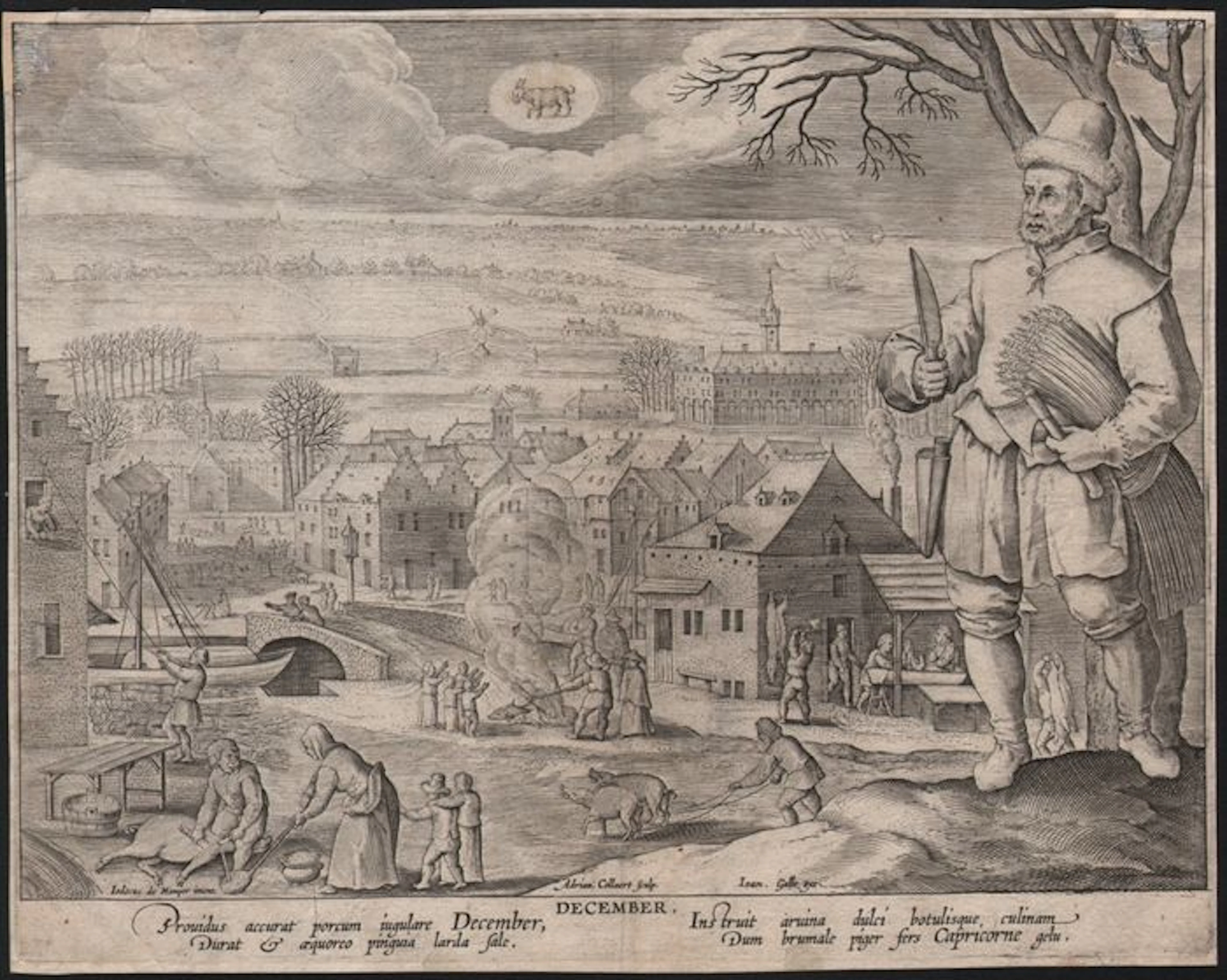 Joos de Momper (1564 - 1635) - De maand December - Ca. 1600-1608