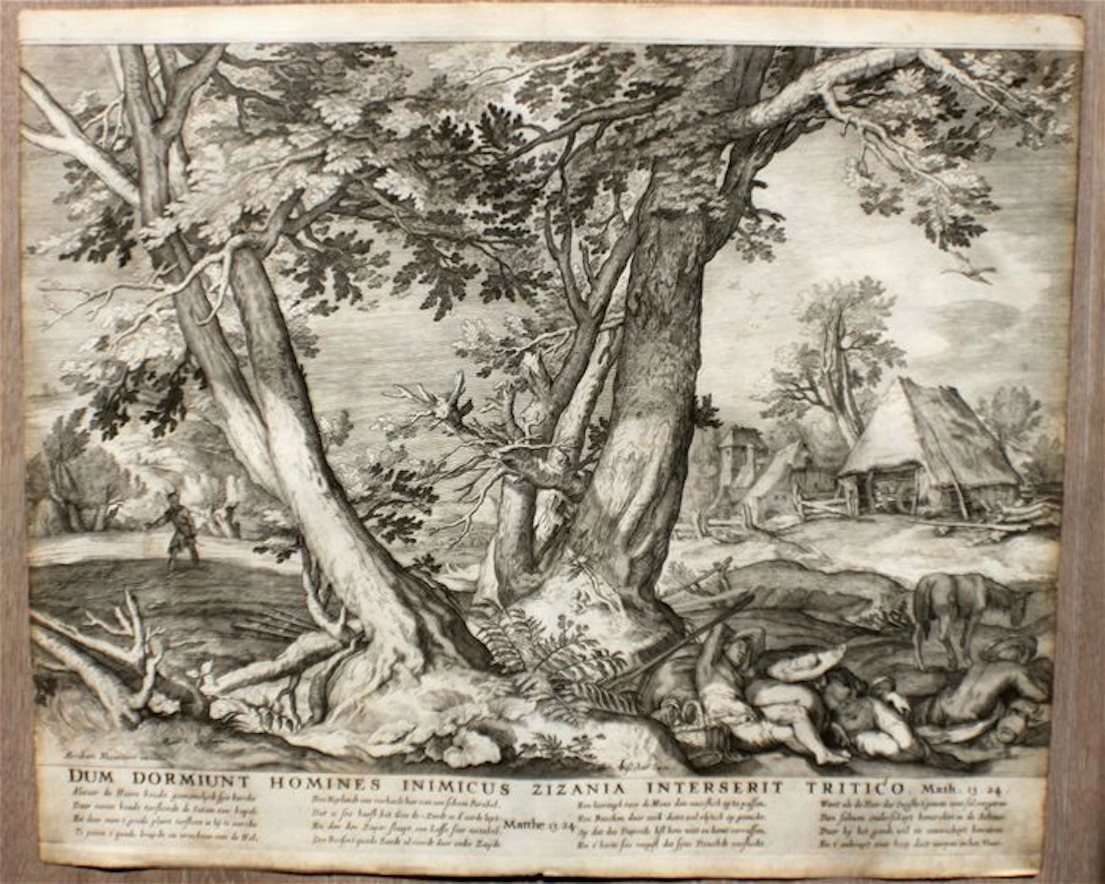 Abraham Bloemaert (1564 - 1651) - Landschap met de zaaiende duivel.