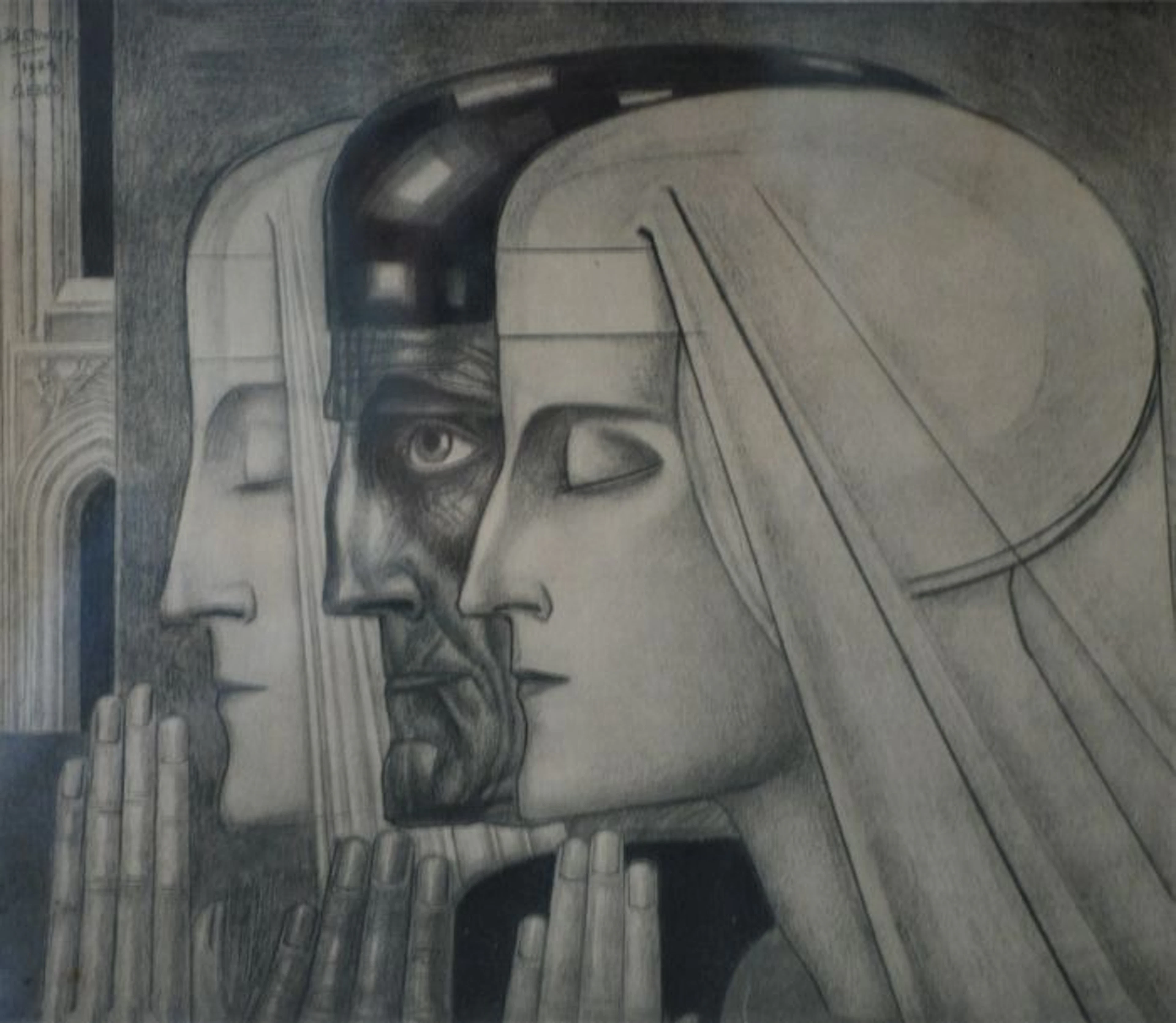Jan Toorop (1858-1928)-' Prayer '-1924.