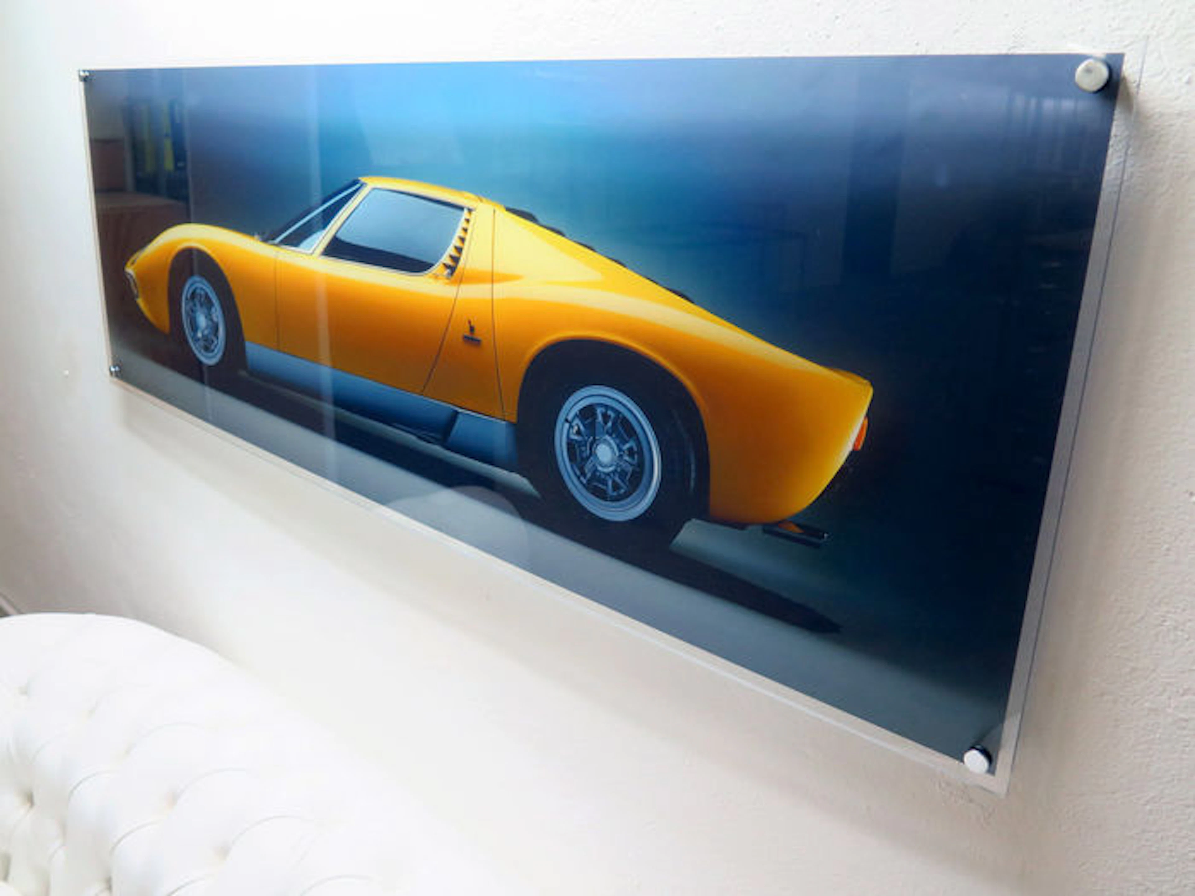 Painting on plexiglass - Lamborghini Miura
