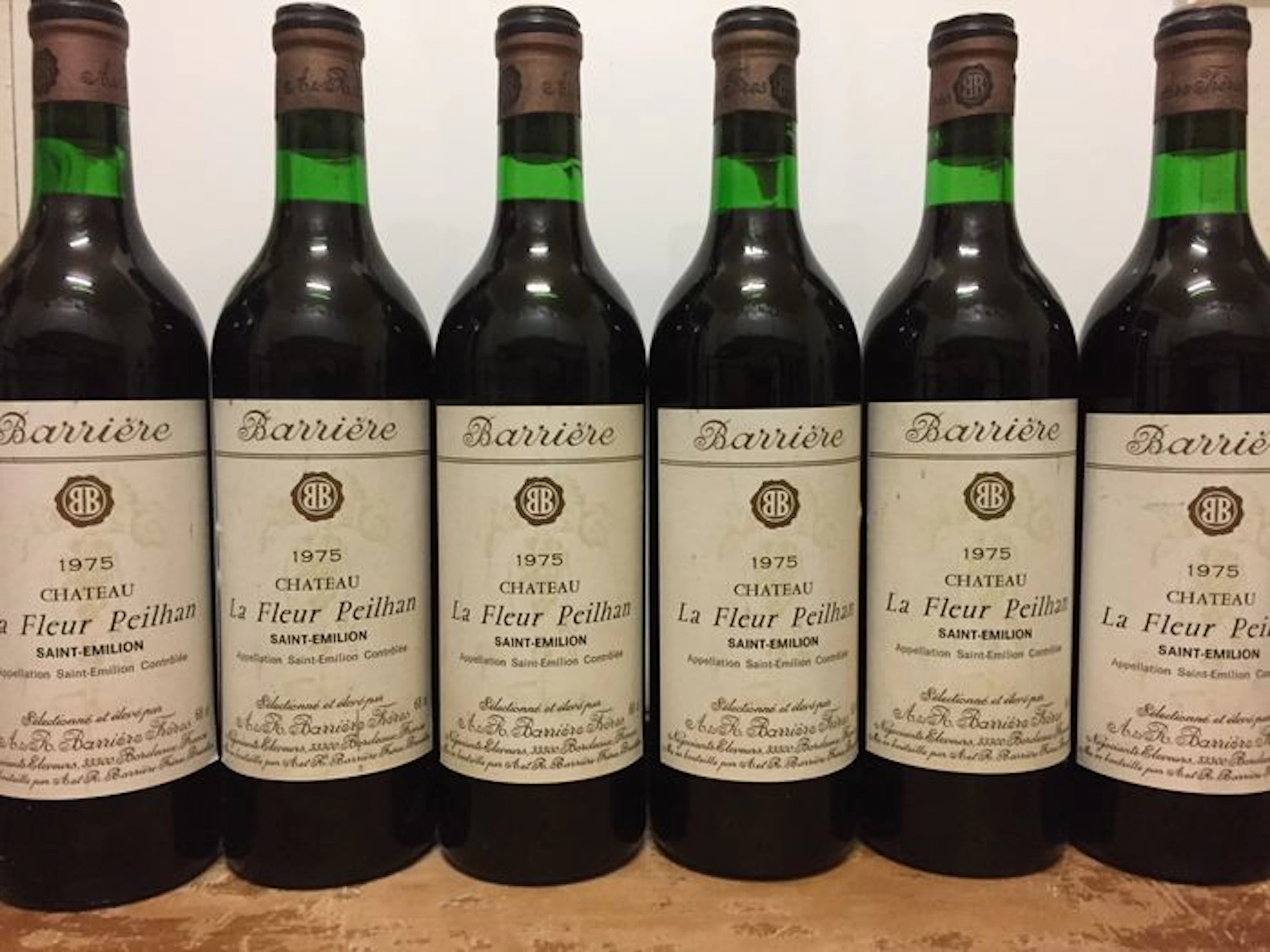 1975 Château La Fleur Peilhan, Saint-Emilion Grand Cru (mise Barrière ) – Total 6 Bottles