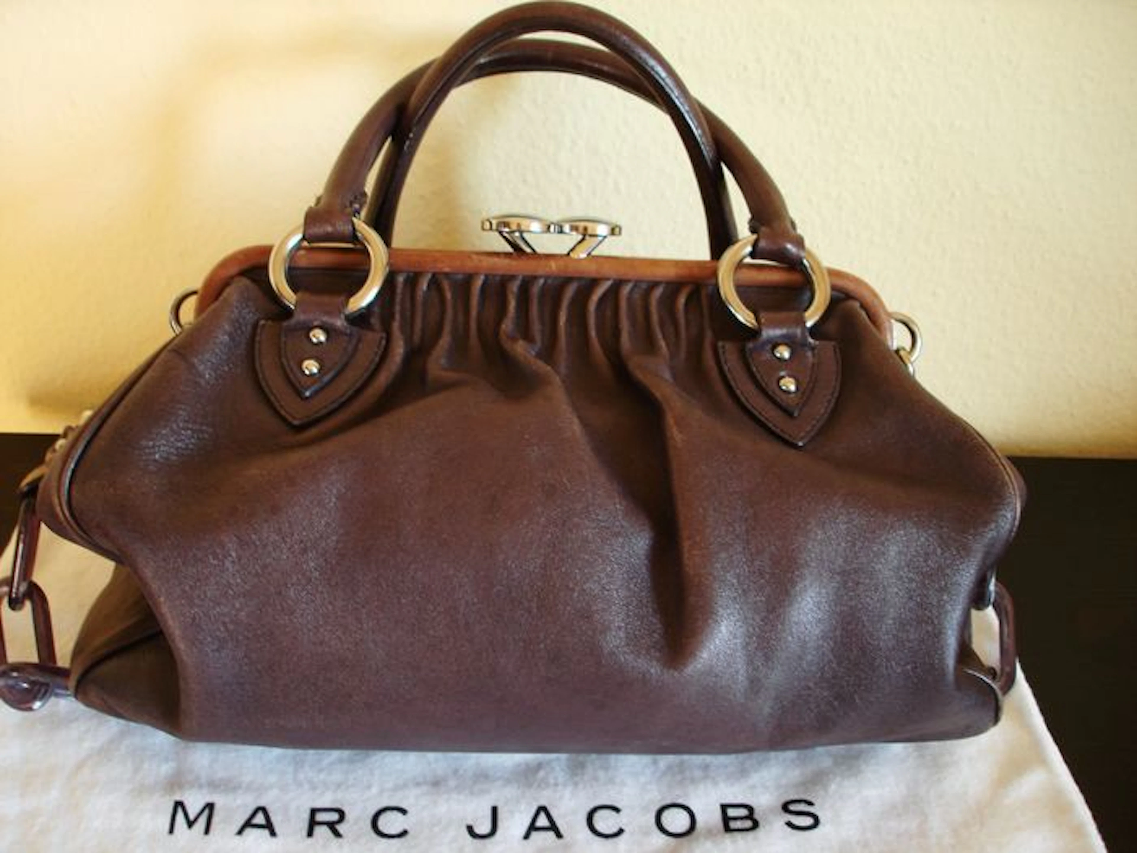Marc Jacobs - Stam - Large Handbag Satchel Bag / Lucite Chains