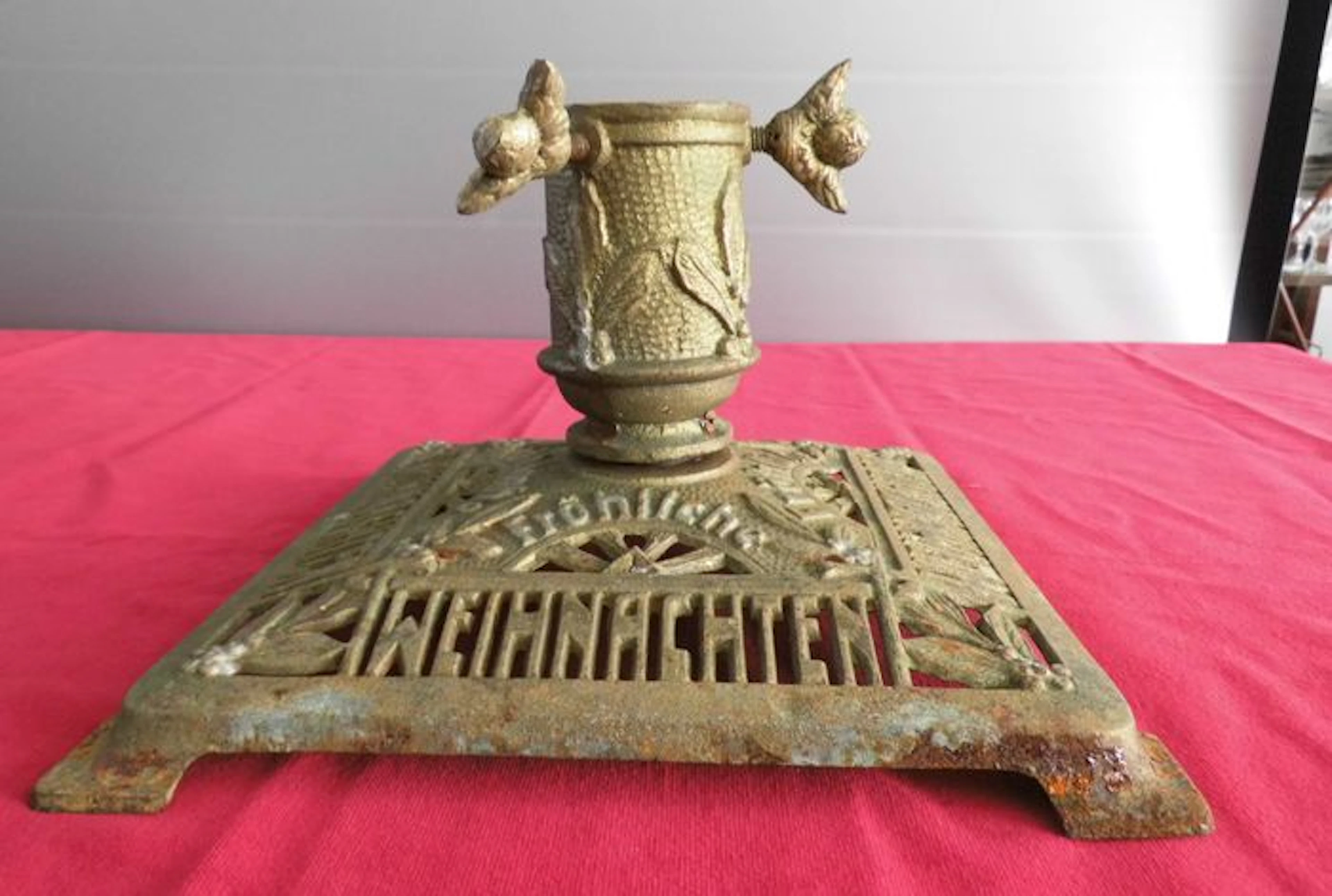 Cast iron Christmas tree stand.