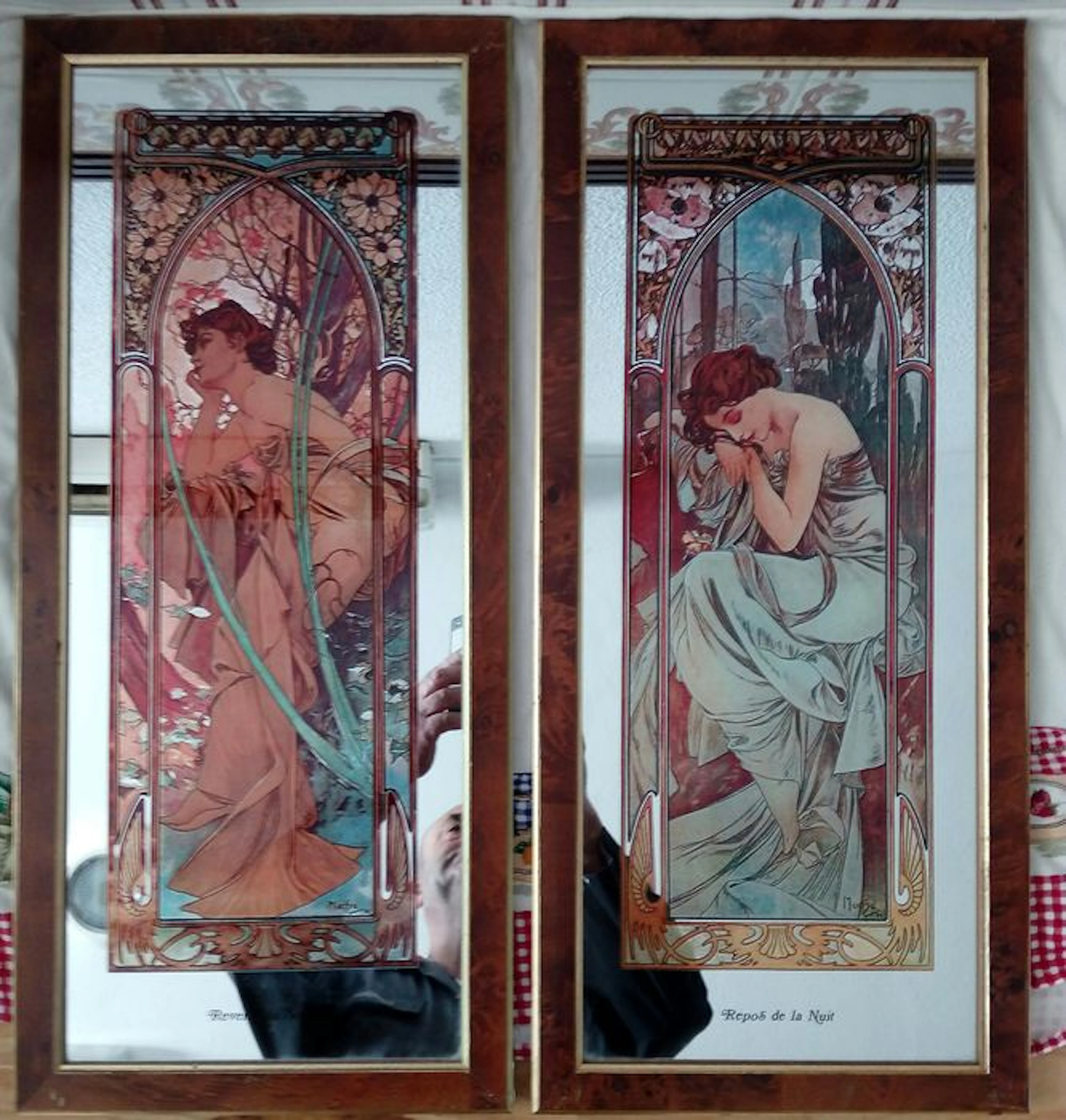 2 - Mucha Mirrors - "Impression on Mirror" Printed Signature and Date