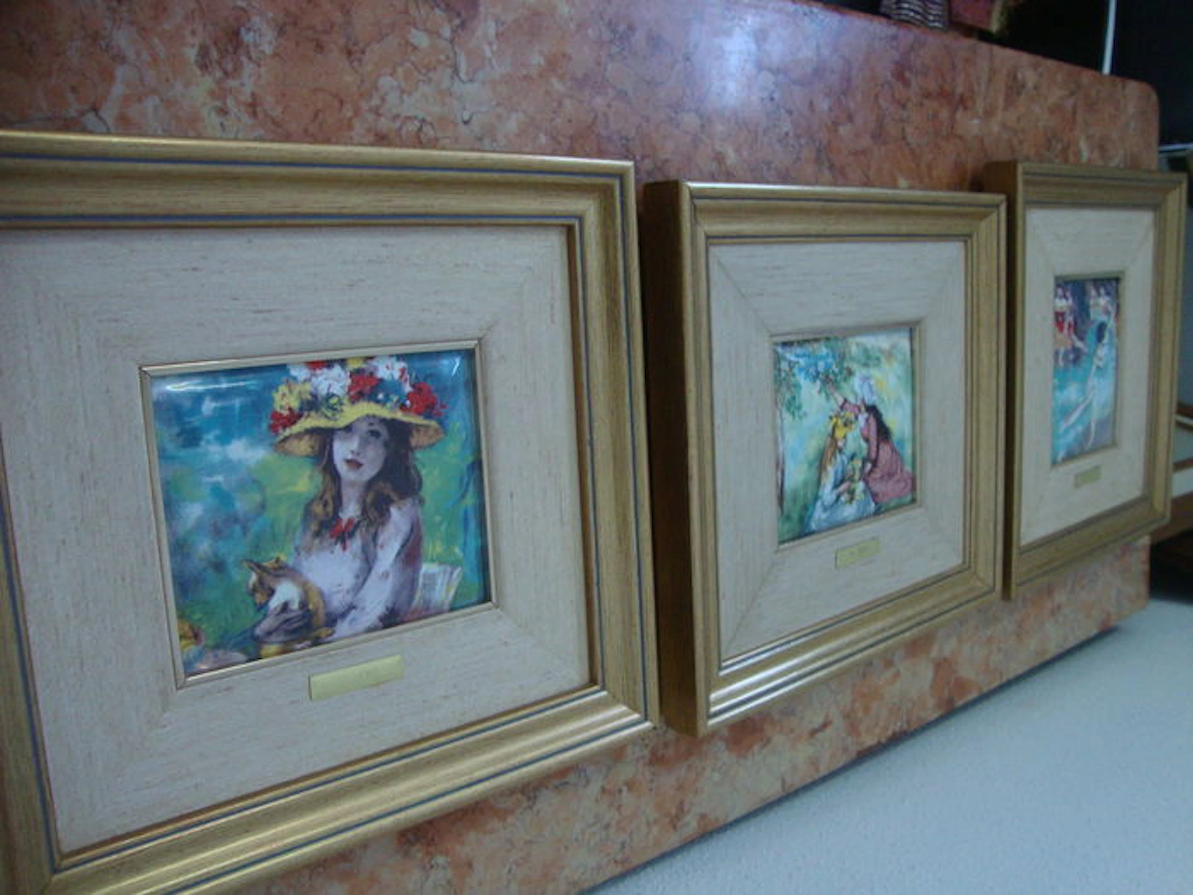 Lot of 3 - August Renoir - Girl with Flower Hat / Ballet - Degas / Girls Picking Flowers - Degas