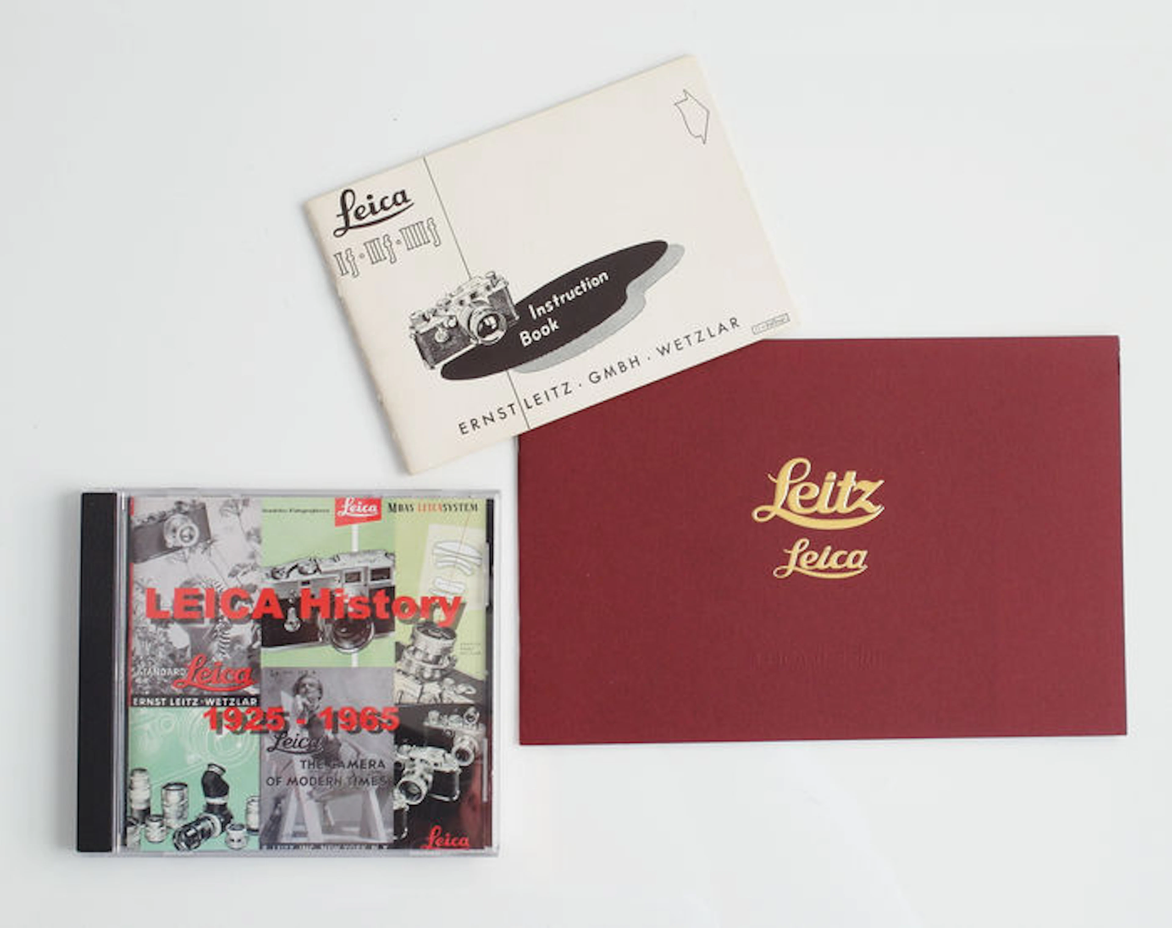 Leica 0-series brochure, Instruction Book, IIf, IIIf and Leica Leica If CD with 170 brochures, leaflets and specific documentation