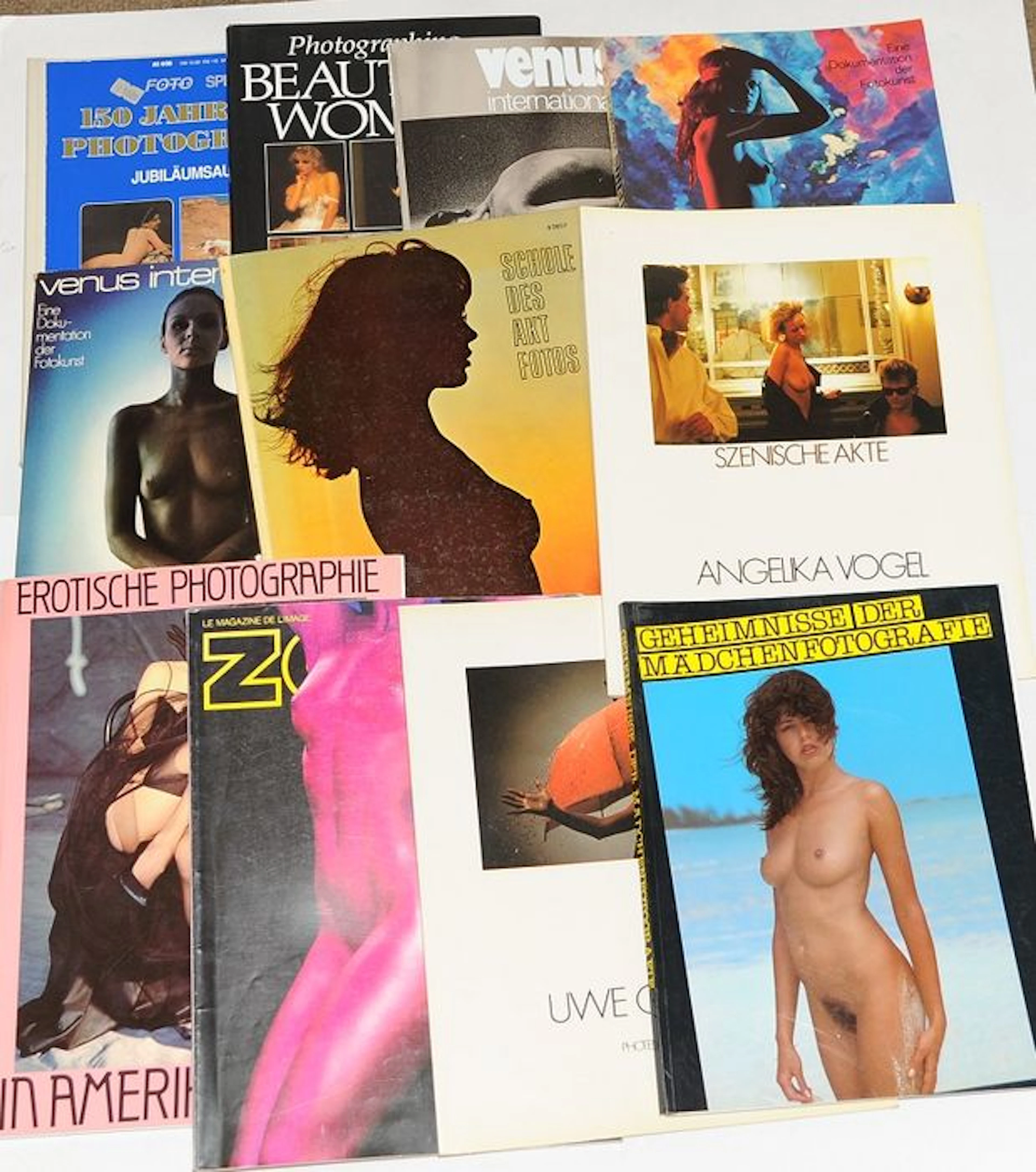 12 books/magazines about Erotic Photography