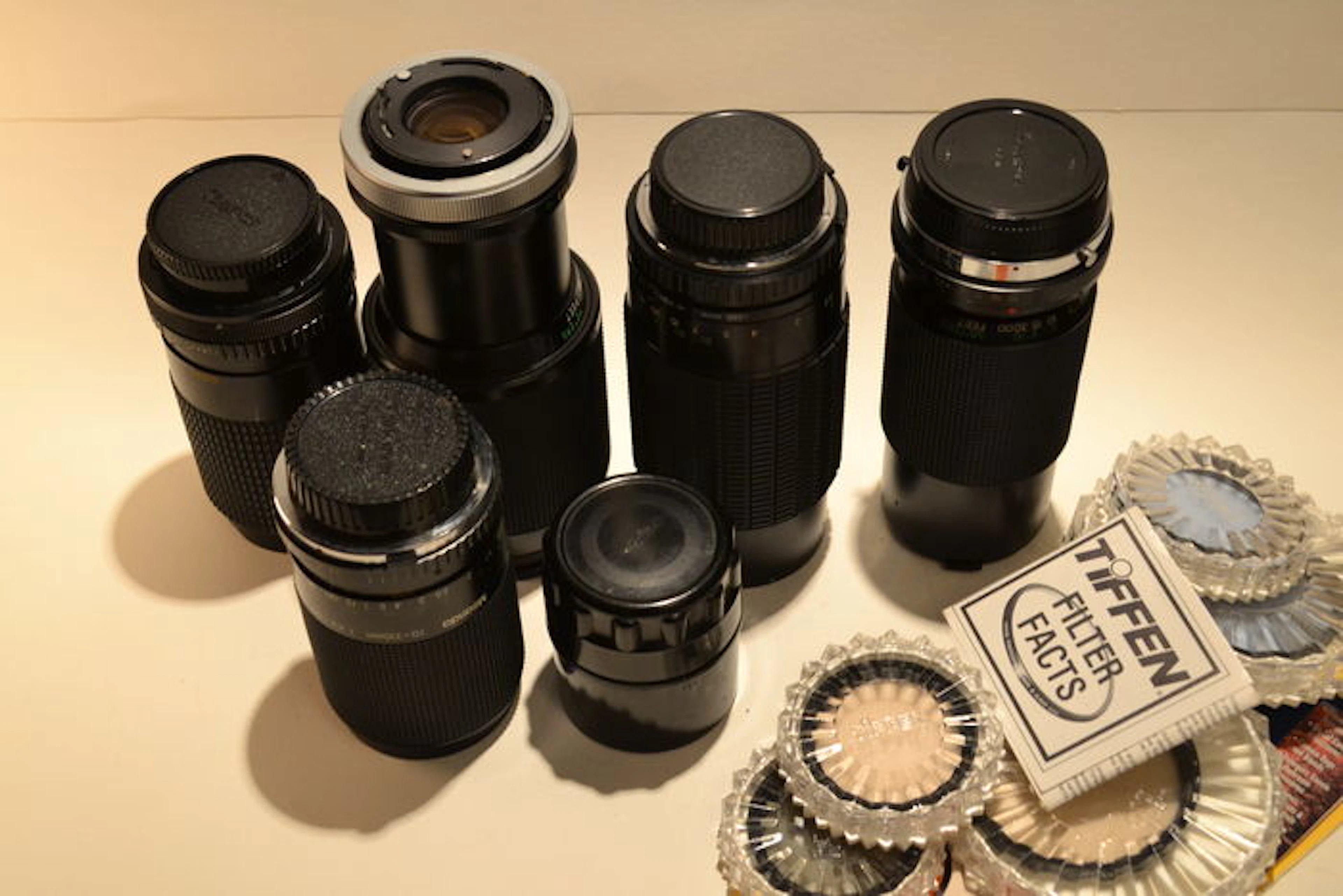 Lot of 6 various Objectives and filters