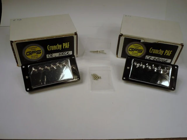 Humbuckers GFS Crunchy PAT chrome, type H03 en H04 guitar pickups
