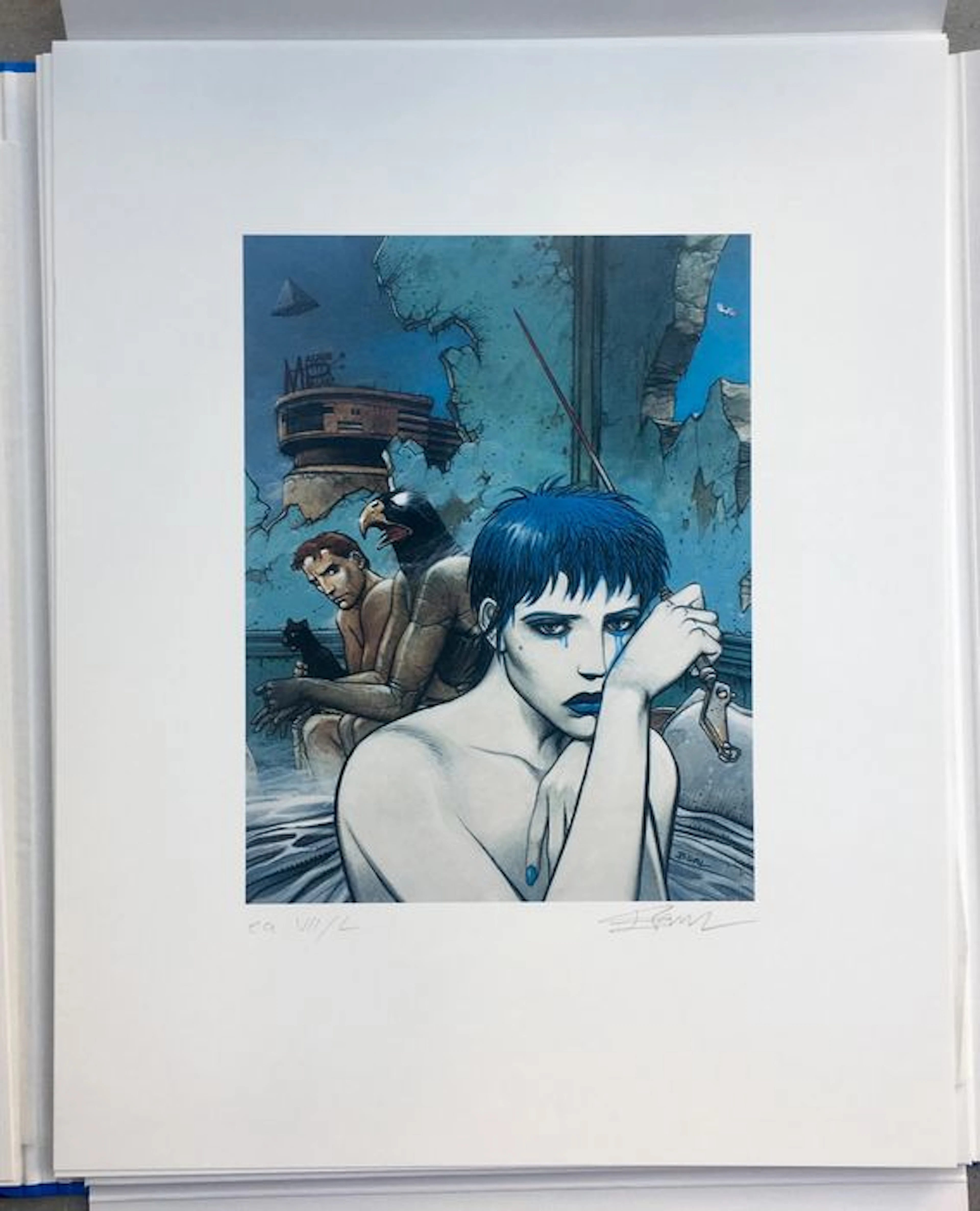 Bilal, Enki / Serpieri, Paolo Eleuteri / Mézieres, Jean Claude / Deum, Beb - Portfolio Comic-Künstler Galerie Nr. 1 - (1988)