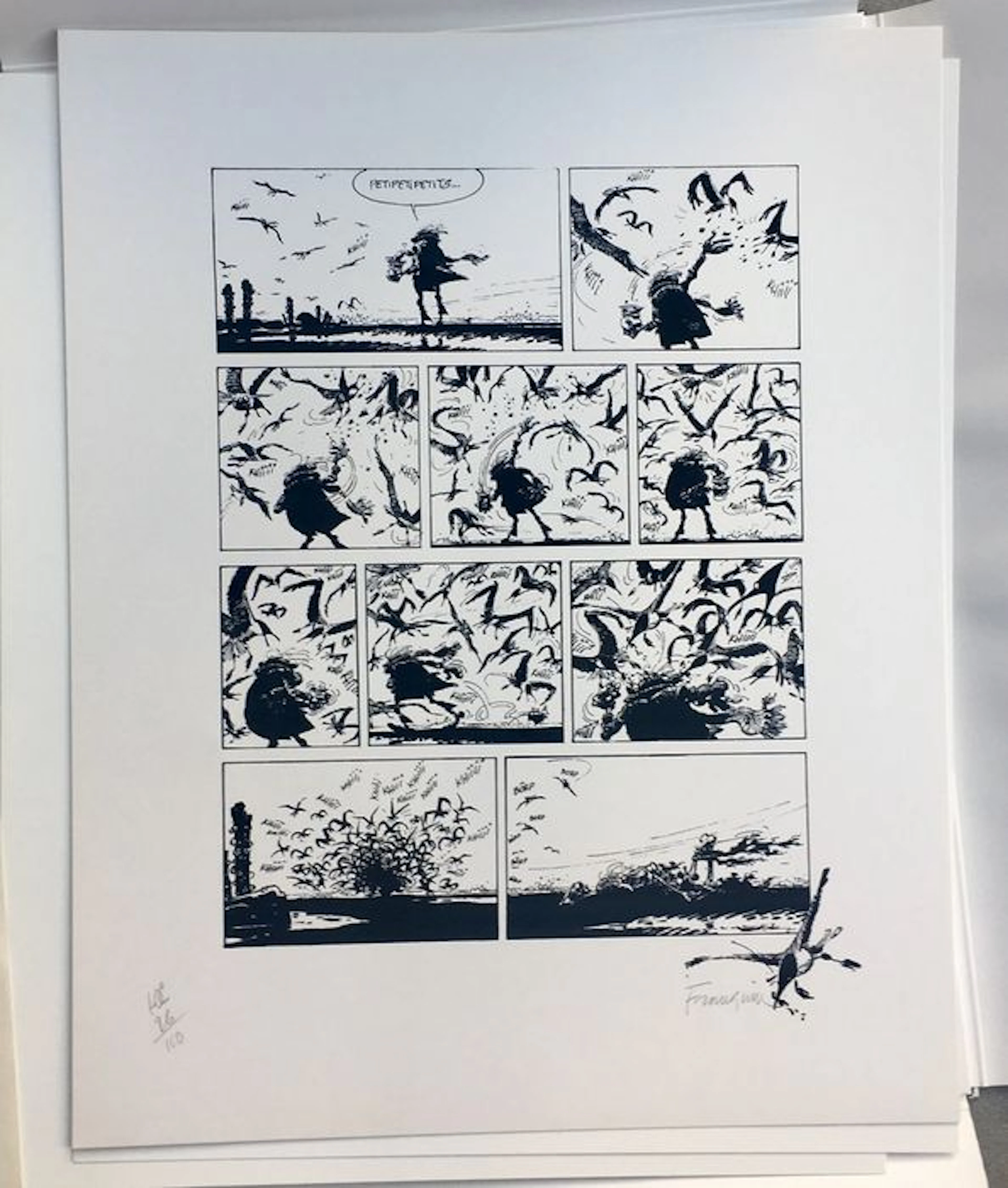 Franquin, André / Ptiluc / Nihat / Busch - Les Idées Noires - Les Mouettes Portfolio Comic-Künstler Galerie Nr. 2 - (1989)