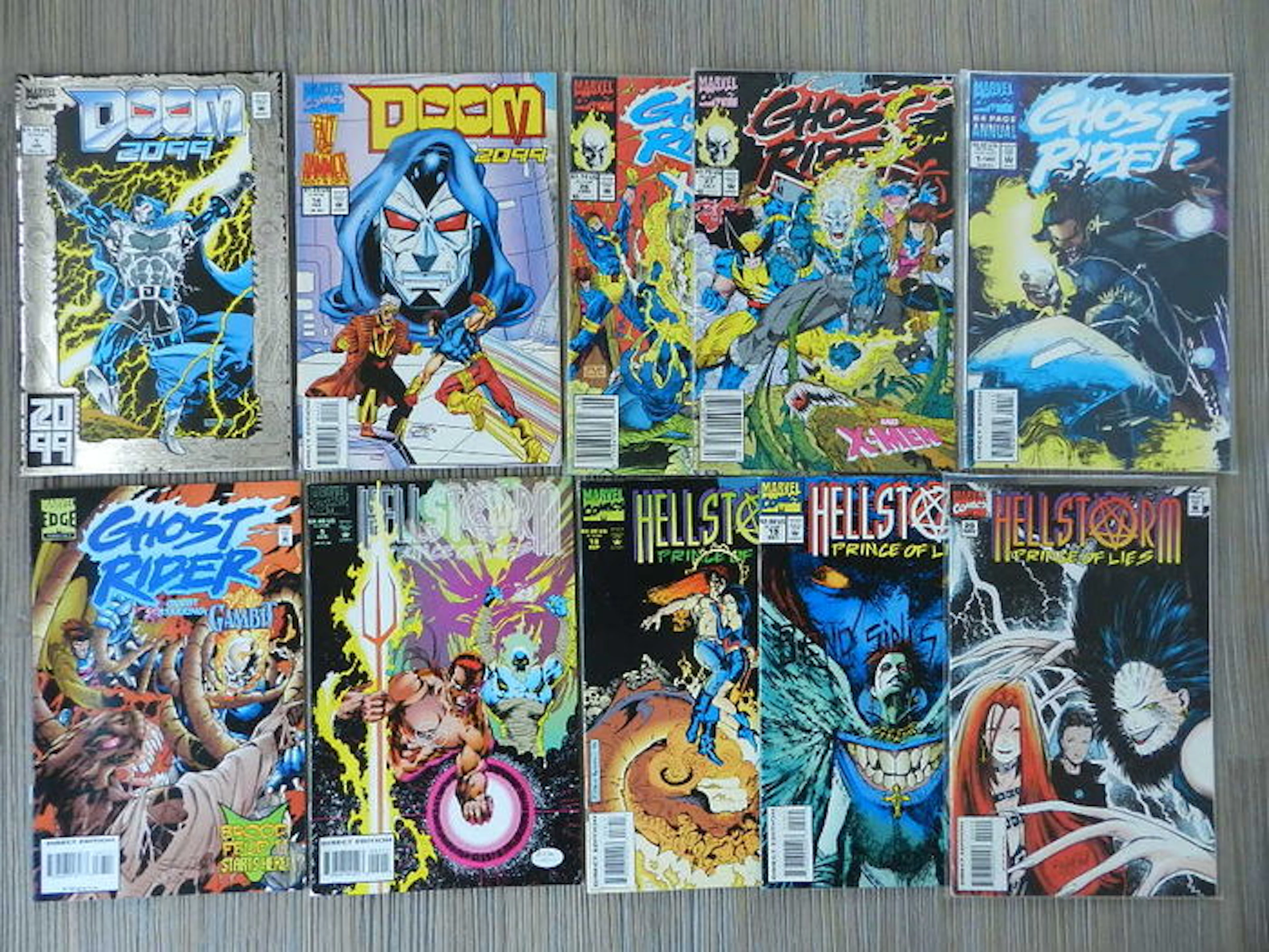 Marvel various including Ghost Rider, Hellstorm, Iron Fist, Man-Thing, Marvel Fanfare, Son of Satan, Warlock and ... Alice Cooper - 63x sc (1975/1999)