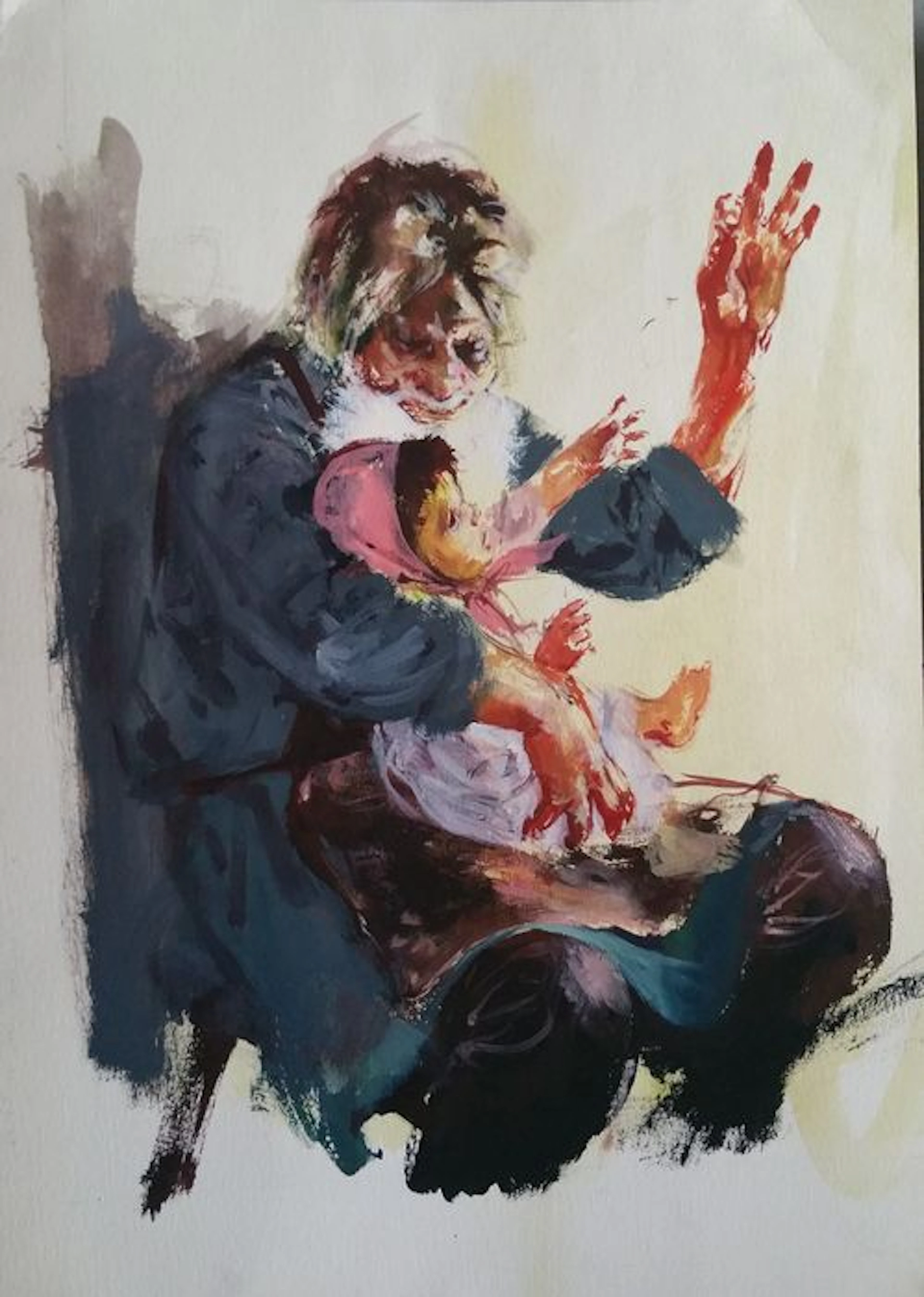 Follet, René - Original painting - René Follet Sketch book - (1993)