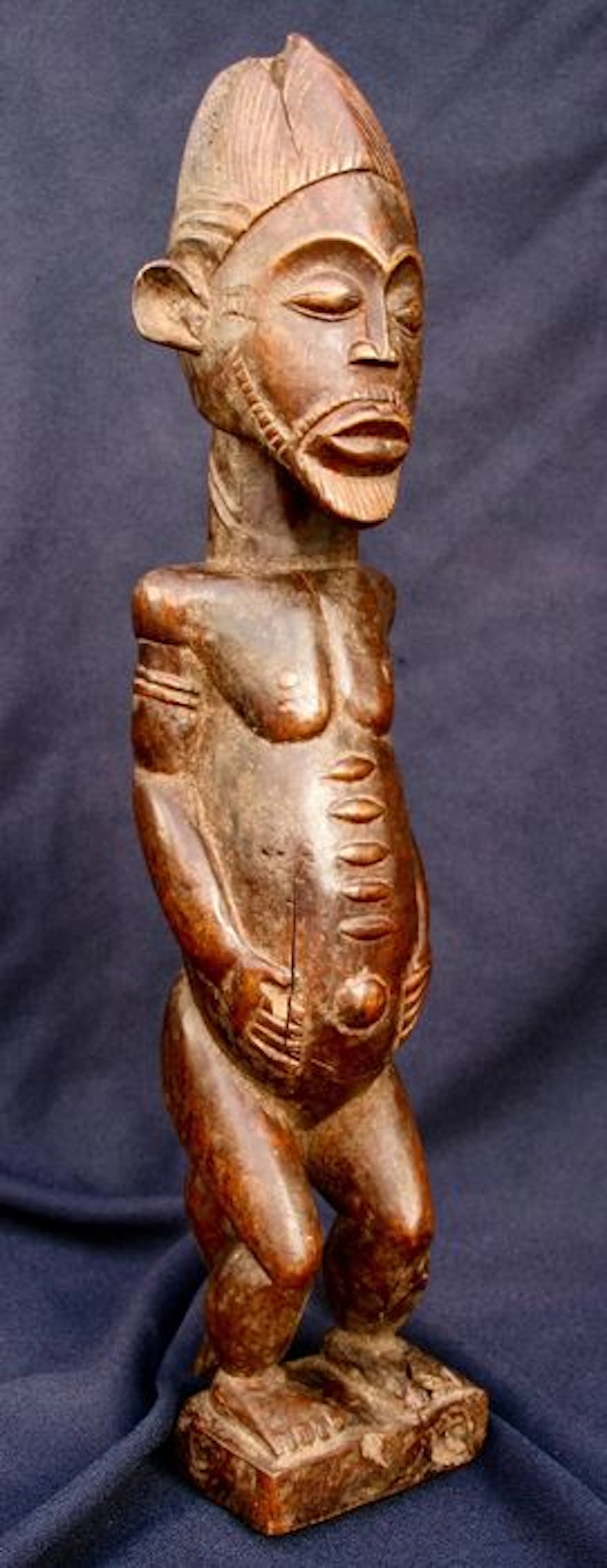 Seated Ancestor Statue- BAOULE- Ivory Coast