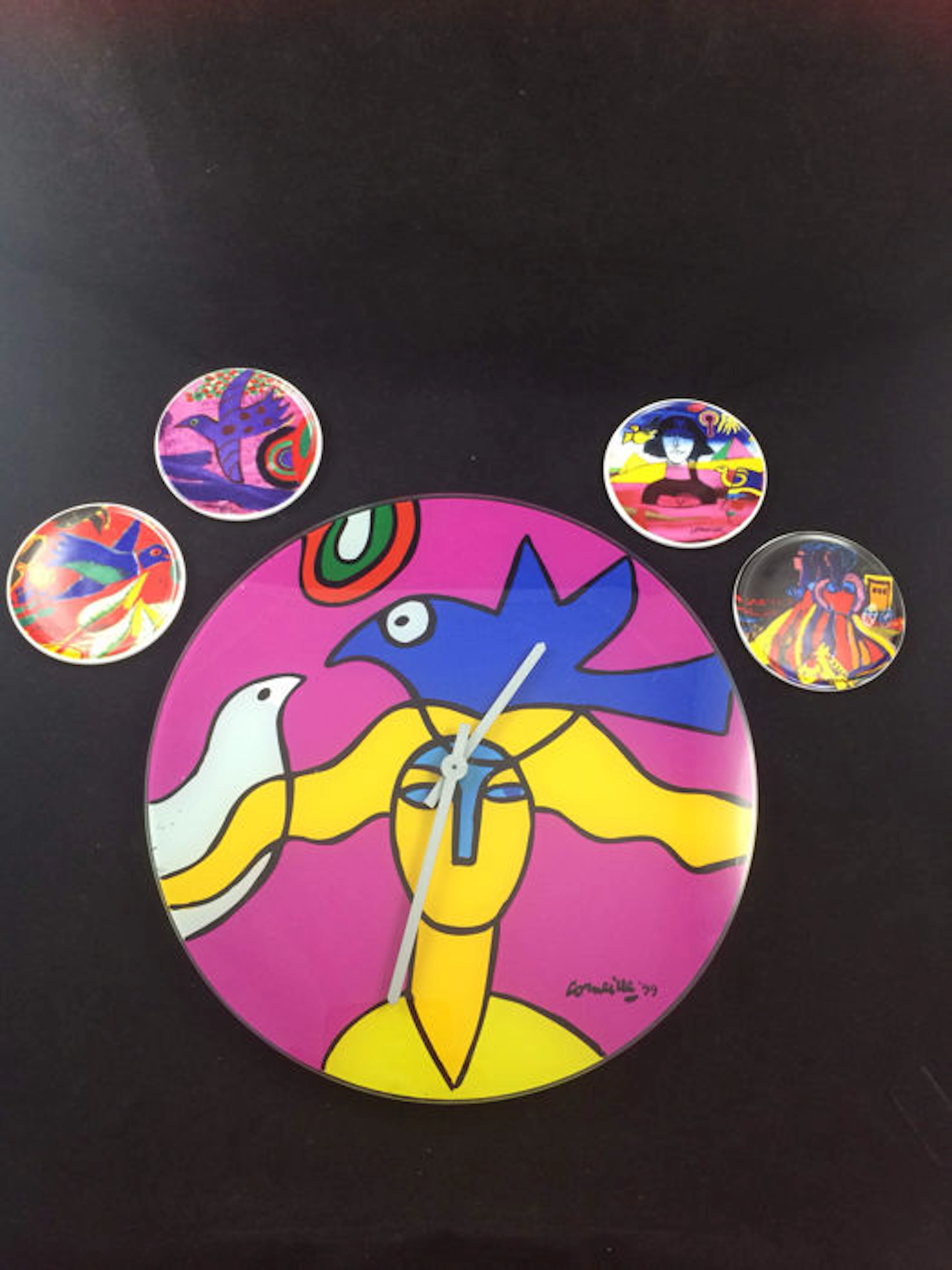 Corneille – 3 coasters in and 1 clock