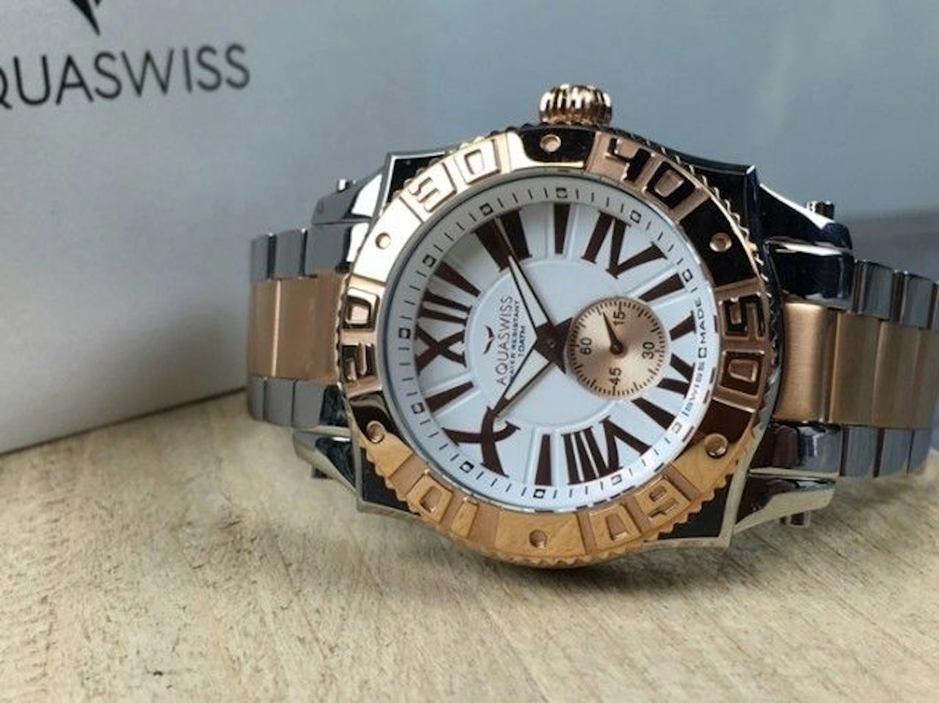 Aquaswiss Swissport two-tone watch 2016