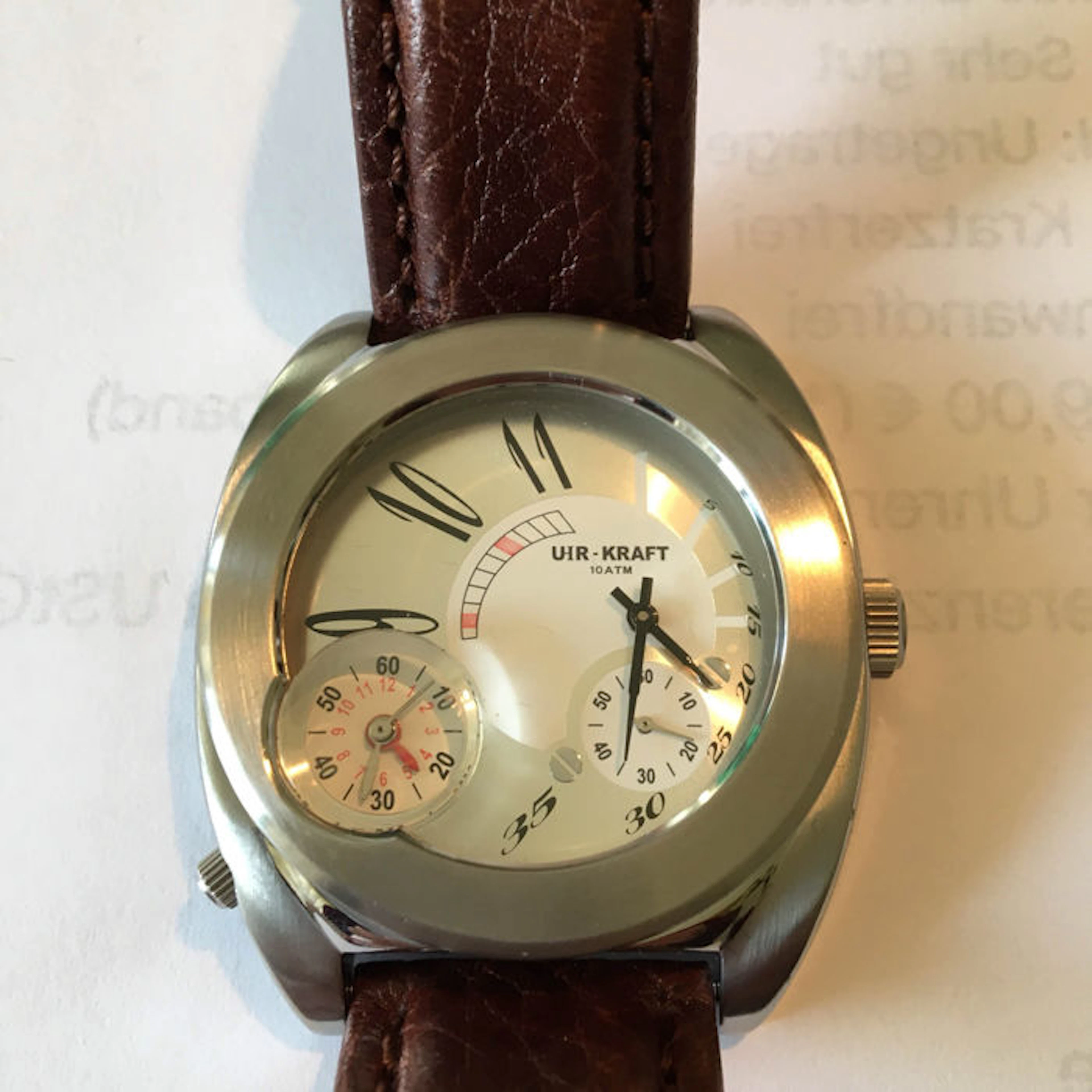 Uhr Kraft sporty, dual time, men's watch.