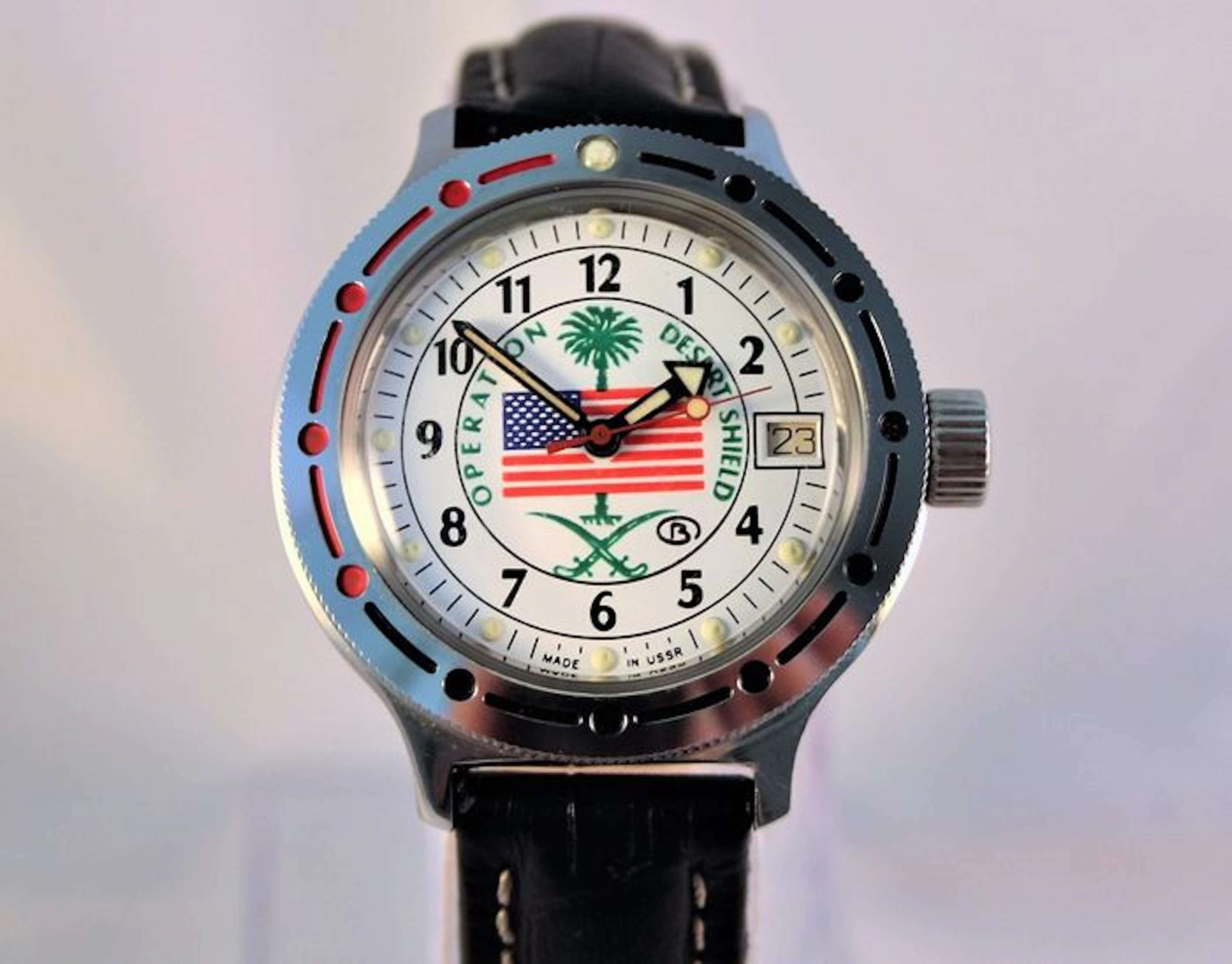 VOSTOK amphibia desert shield 420 - men's wristwatch - 1991