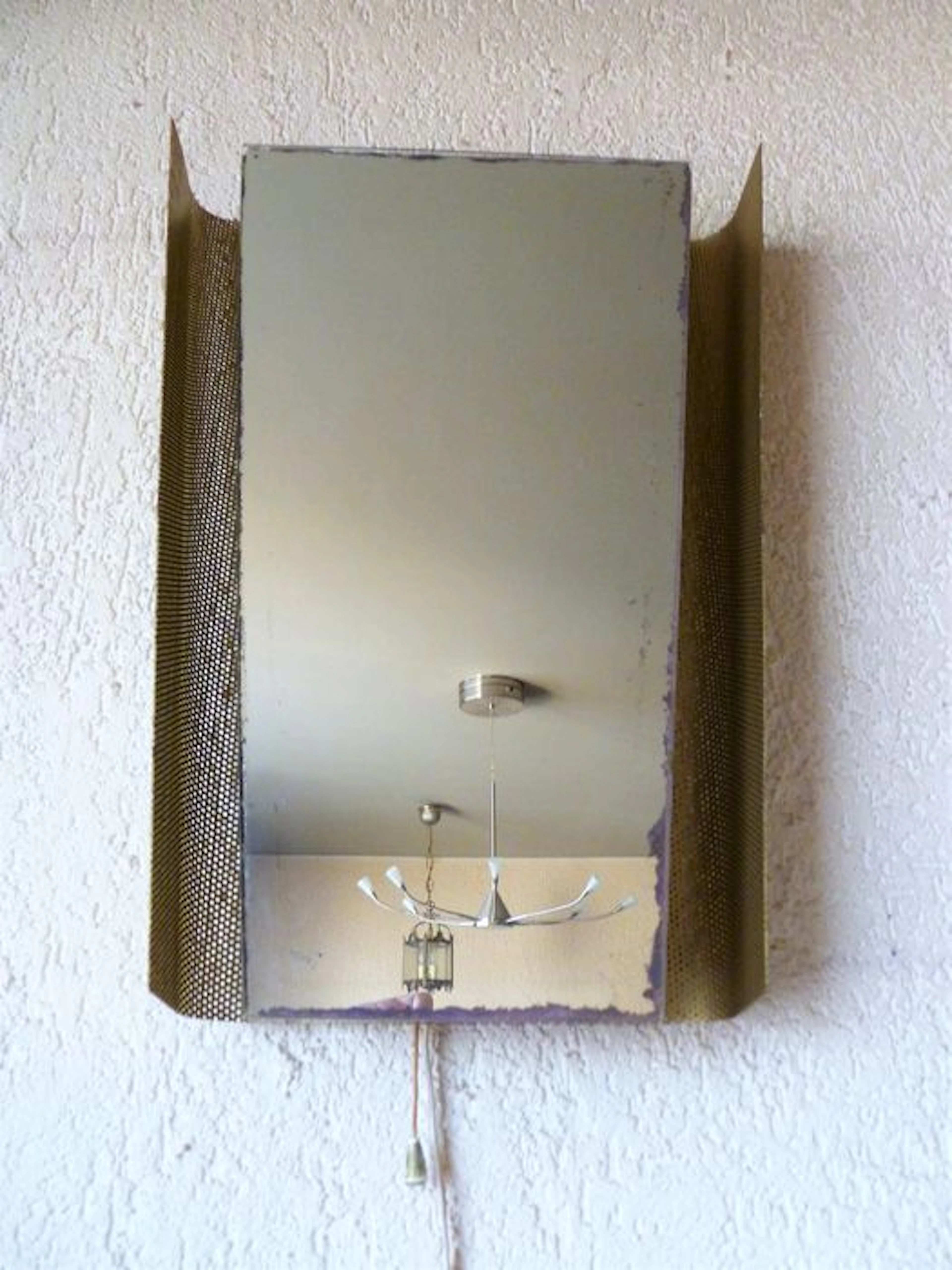 Unknown designer – wall mirror with lighting