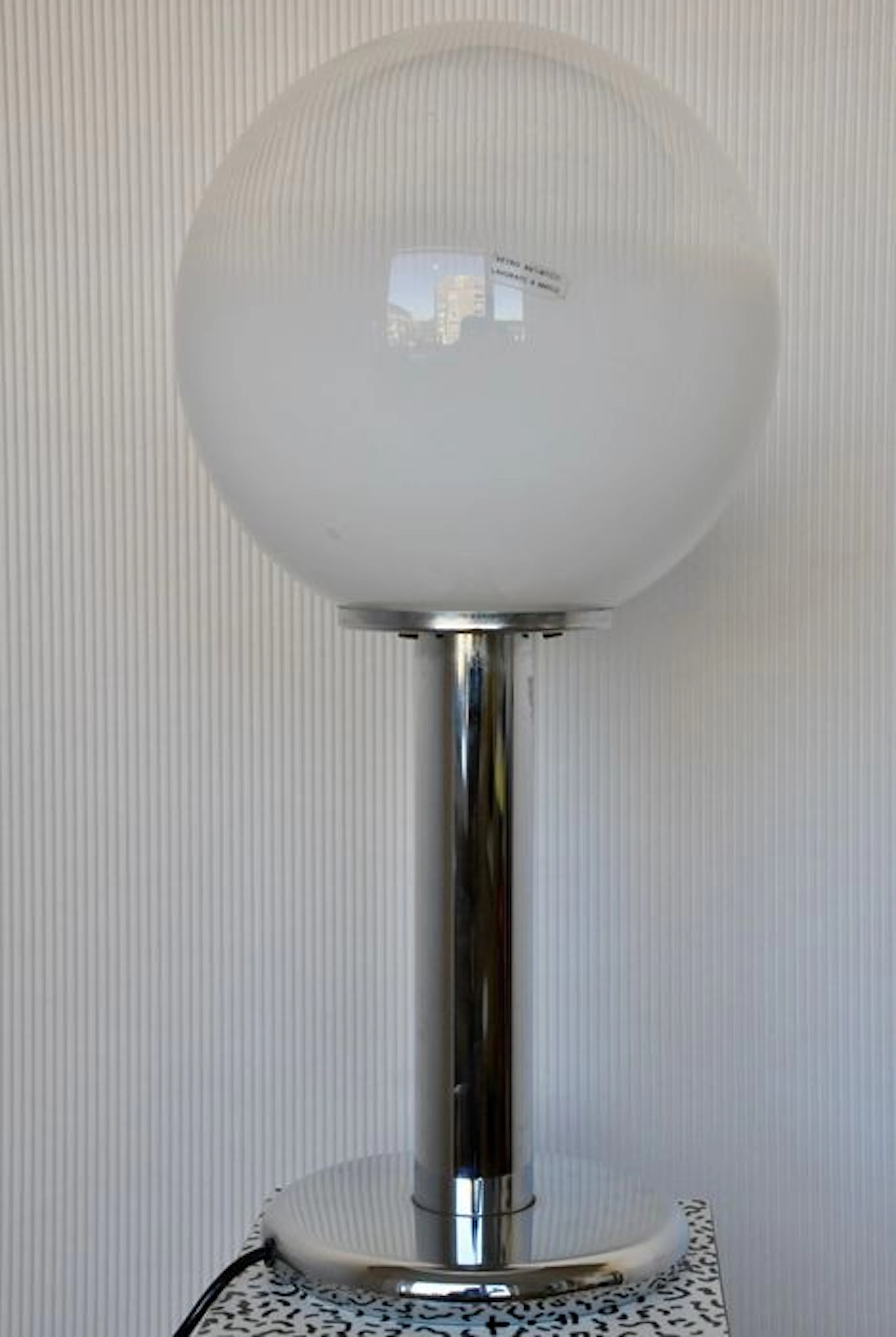 Targetti Sankey - Table lamp with Murano glass sphere and chrome base