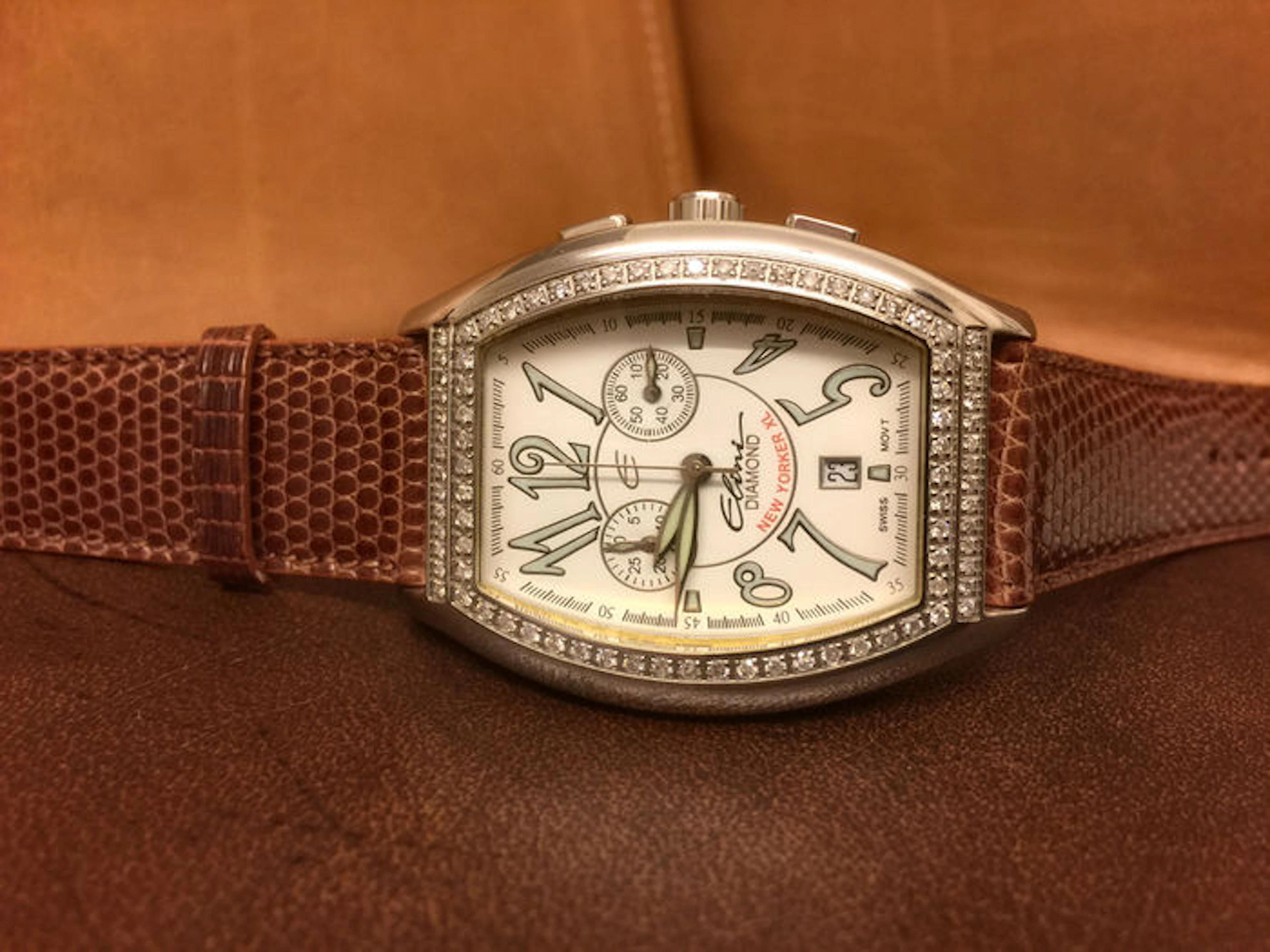 ELINI Gents NEW YORKER XL DIAMOND 1.30ct. Grade: SI / H