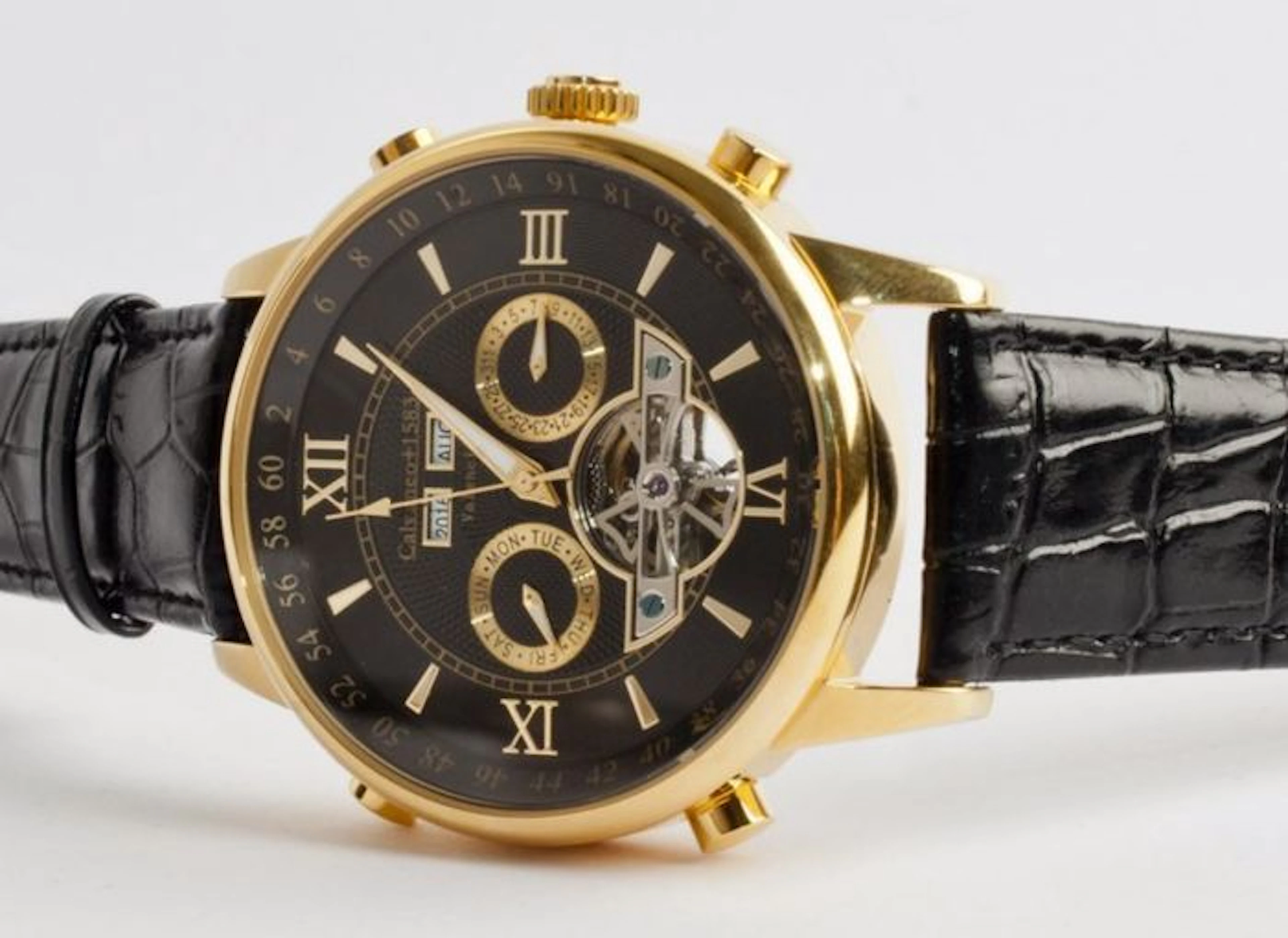 Calvaneo 1583 Valencia Gold Men's wristwatch – Never worn.