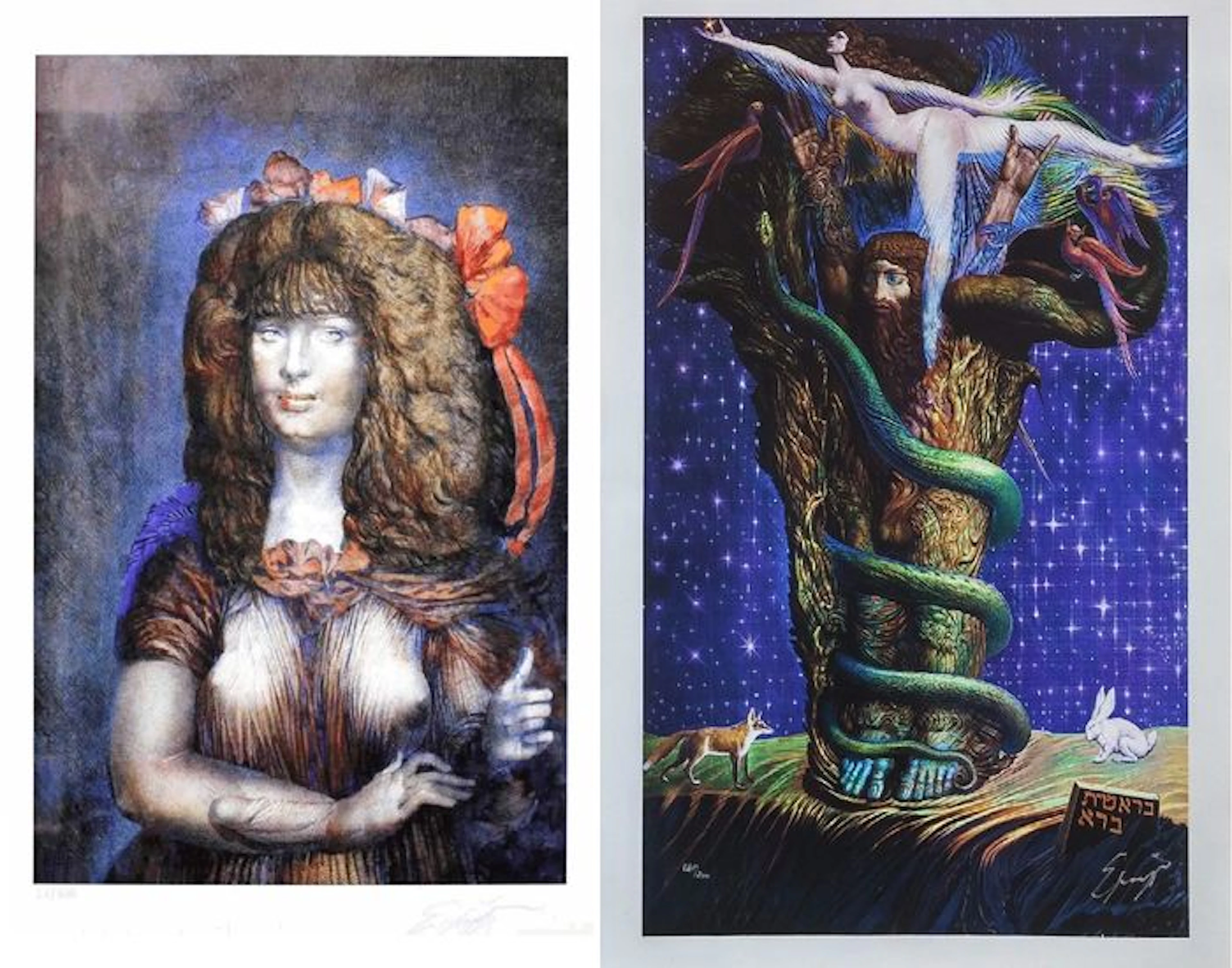 2 x Ernst Fuchs - Adam Mysticus & Lolita