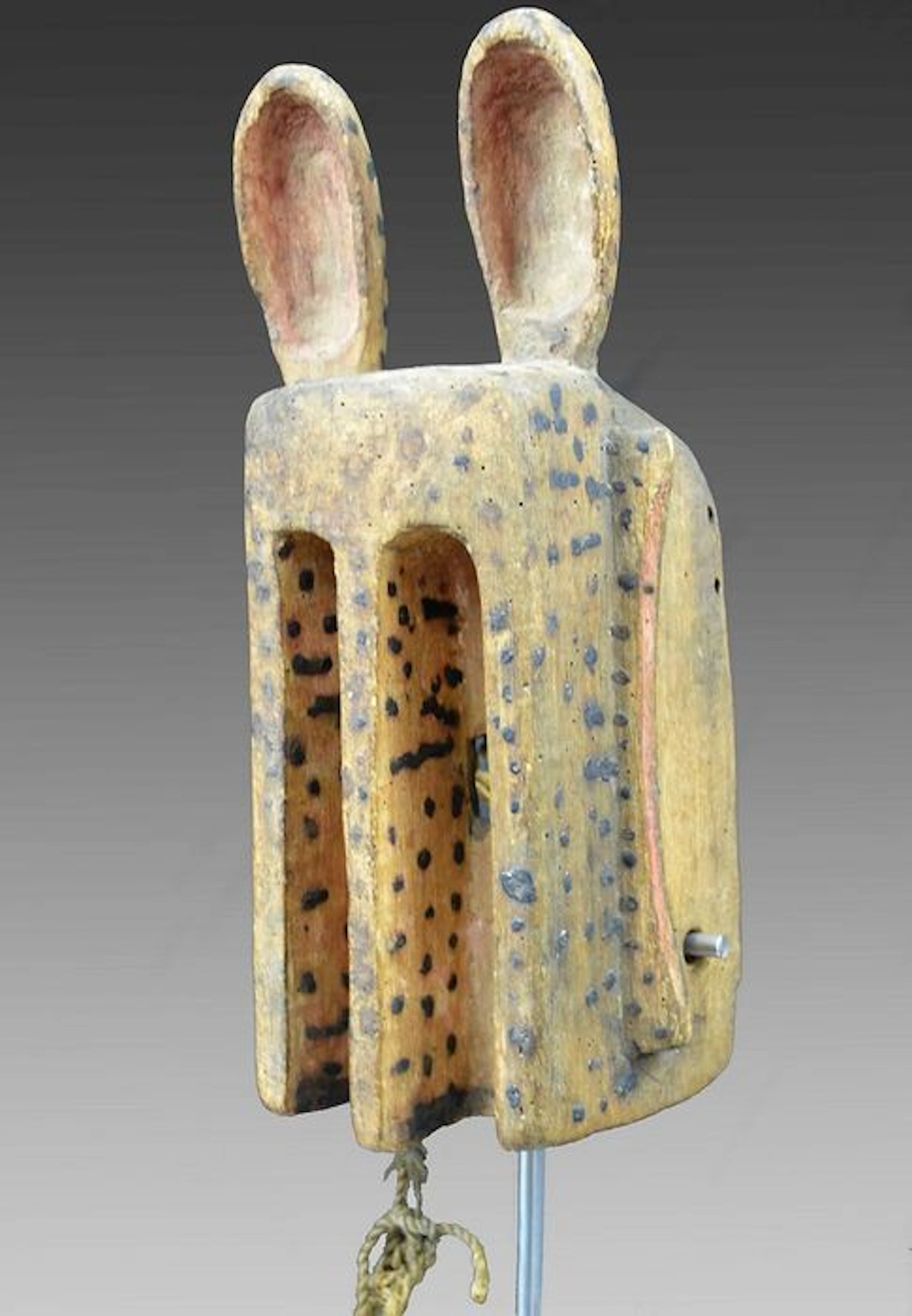 Dyommo Hare Mask & Stand - DOGON - Ex Bonhams