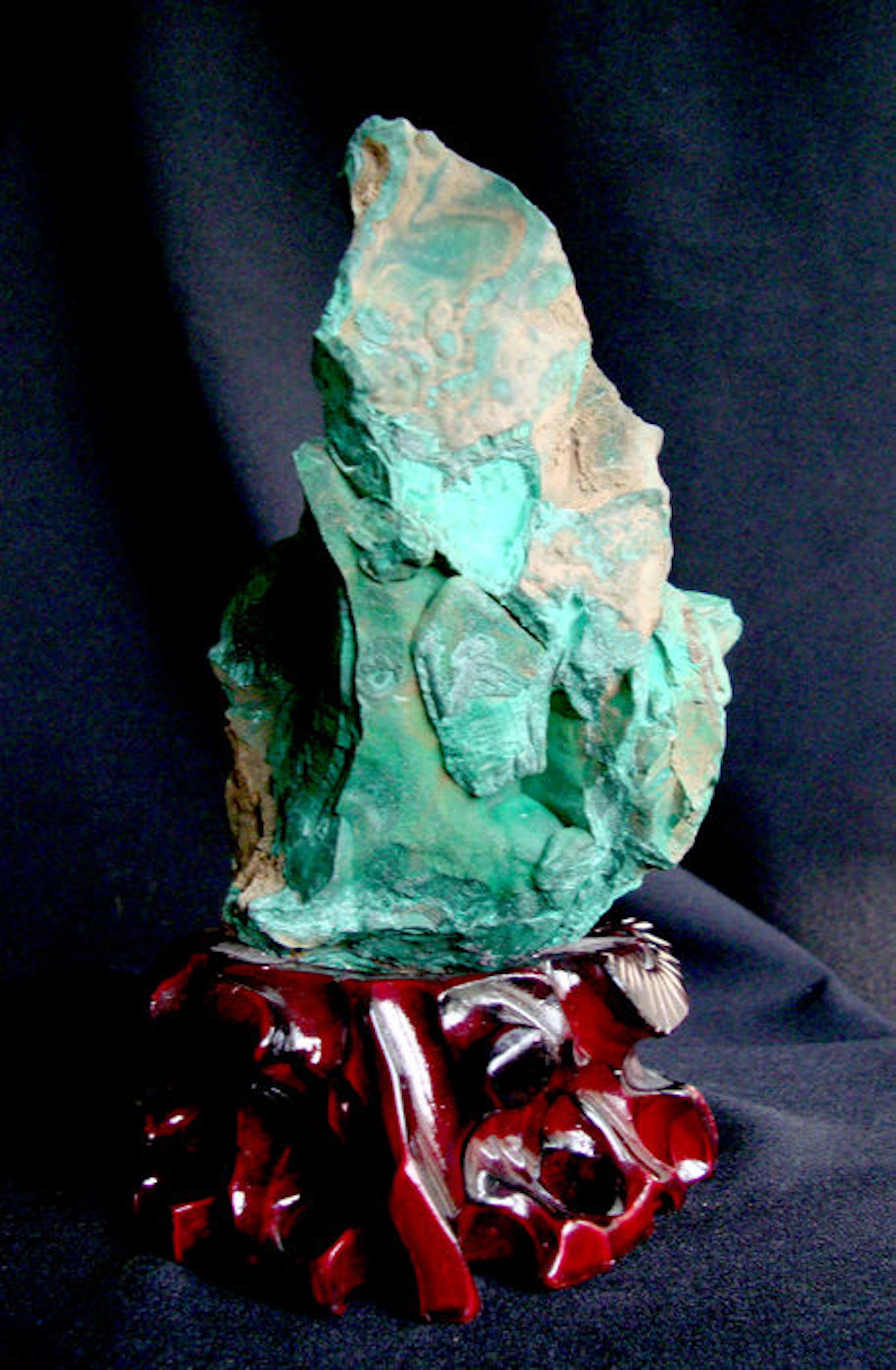 Block of Malachite - 180 x 130 x 120 mm. -1855grm
