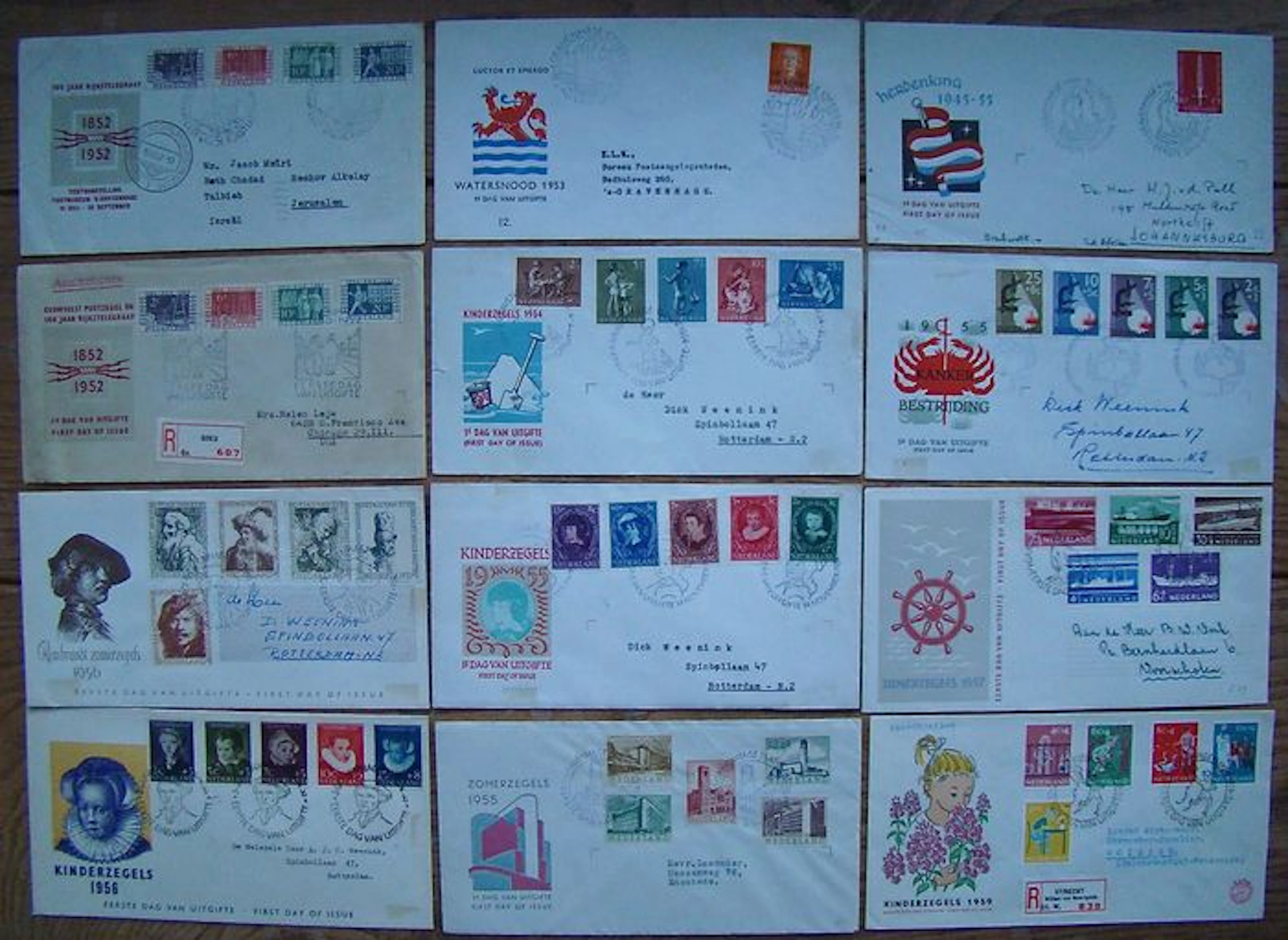 The Netherlands 1952/2014 - Batch of FDCs, prestige booklets, year collections and various