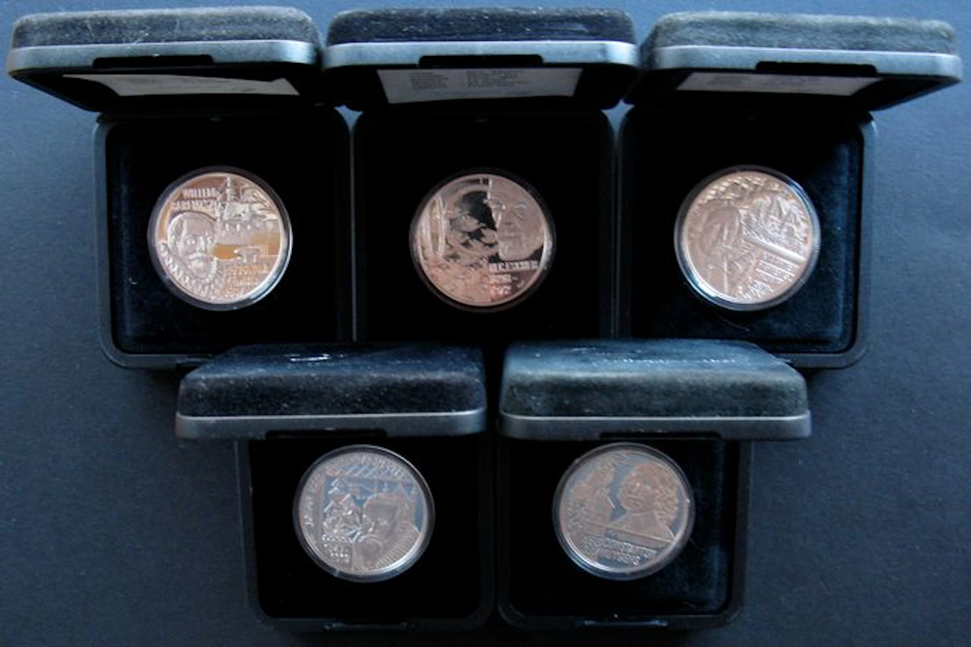 The Netherlands - 20 Euro 1996/1998 (five different ones) - silver