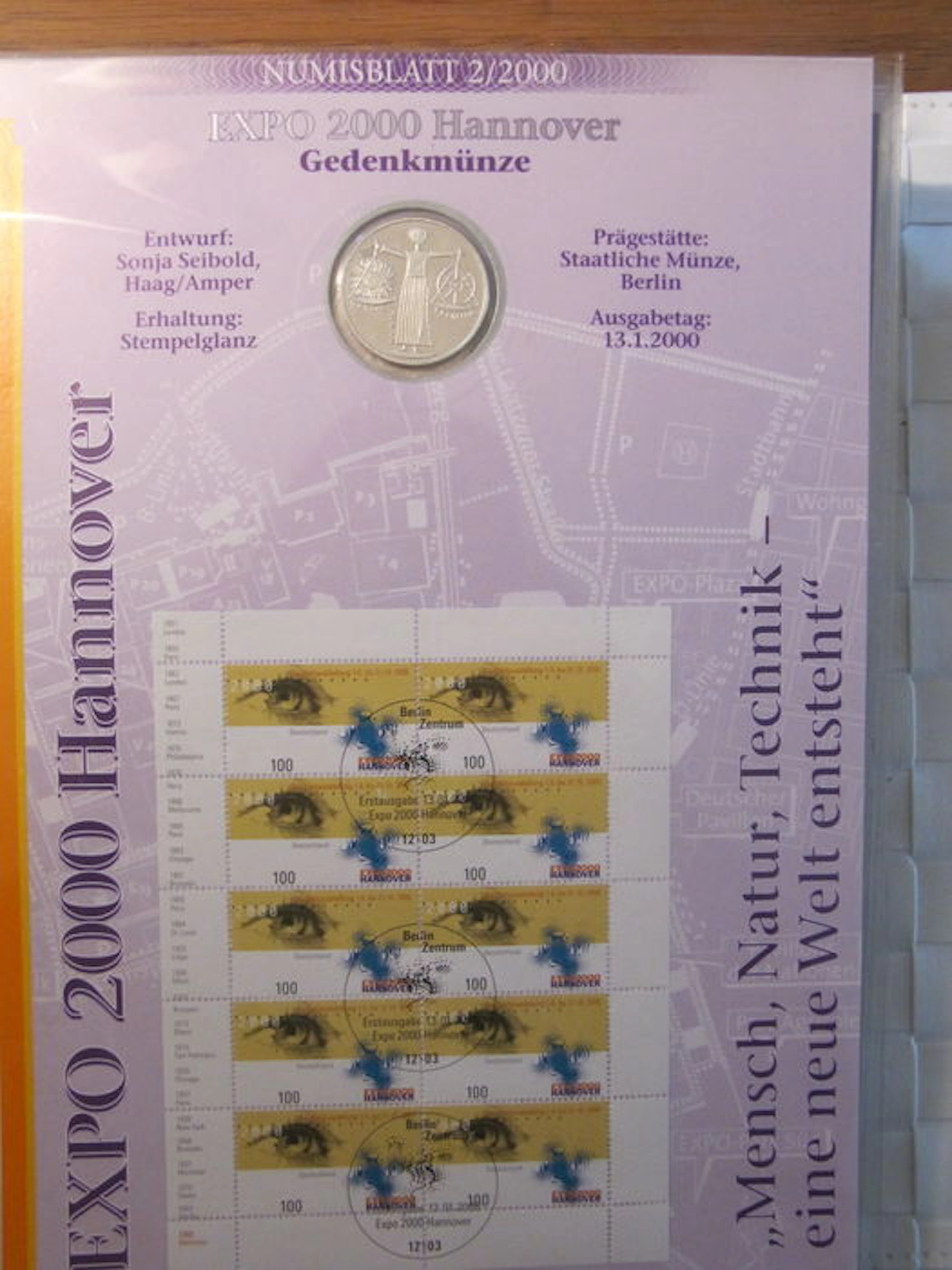 Germany – Numisblatter with silver 10 (1x) and silver 10 euro (15x) – silver