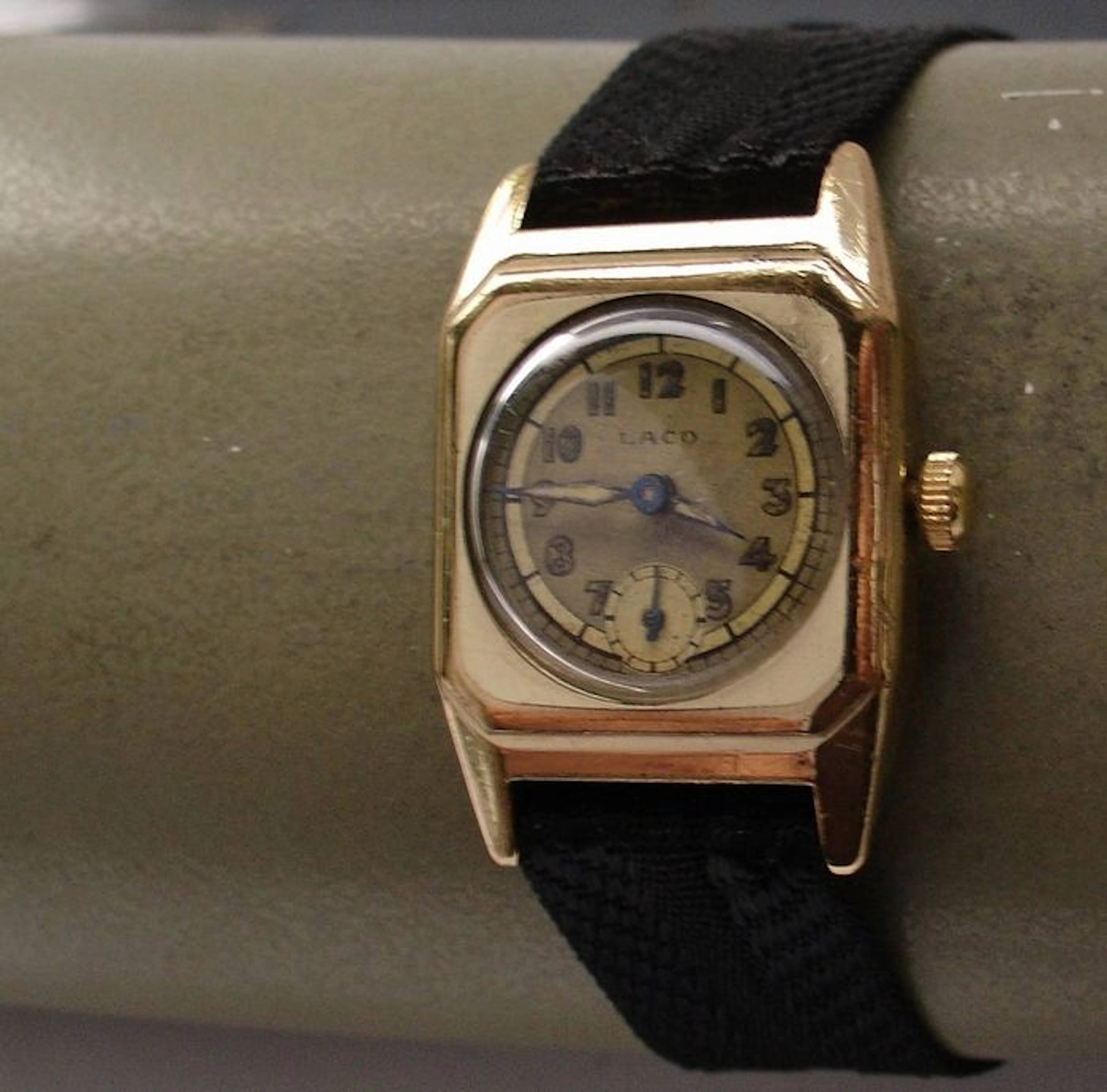Laco – Art Deco – oblong – men's watch – 30s/40s