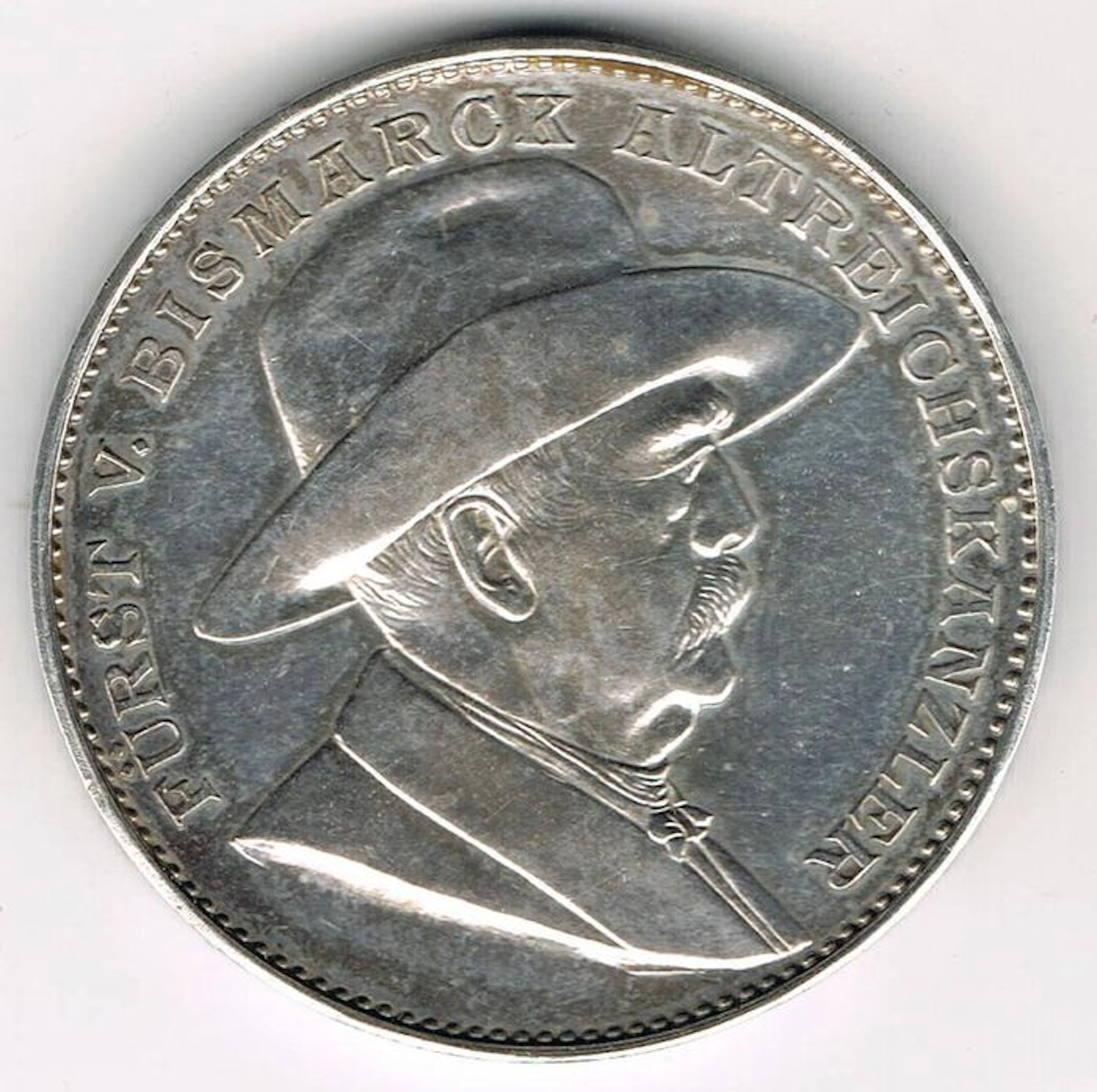 Germany - Silver Medal 1895 by Oertel/Berlin to the 80 Anniversary of Otto von Bismarck's Birth
